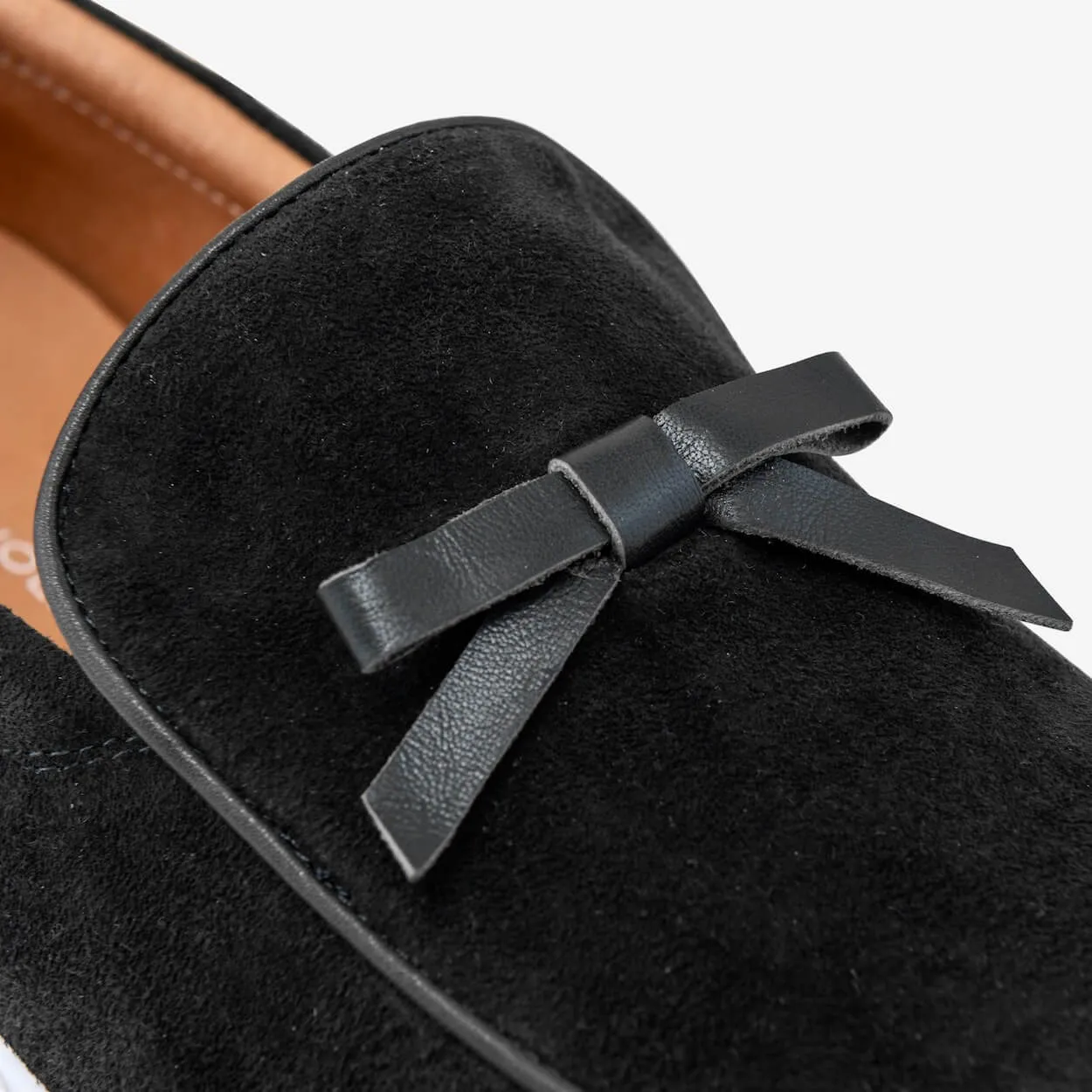 Chaussures Sneakers Mocassins Odell en Suède Noir Belge