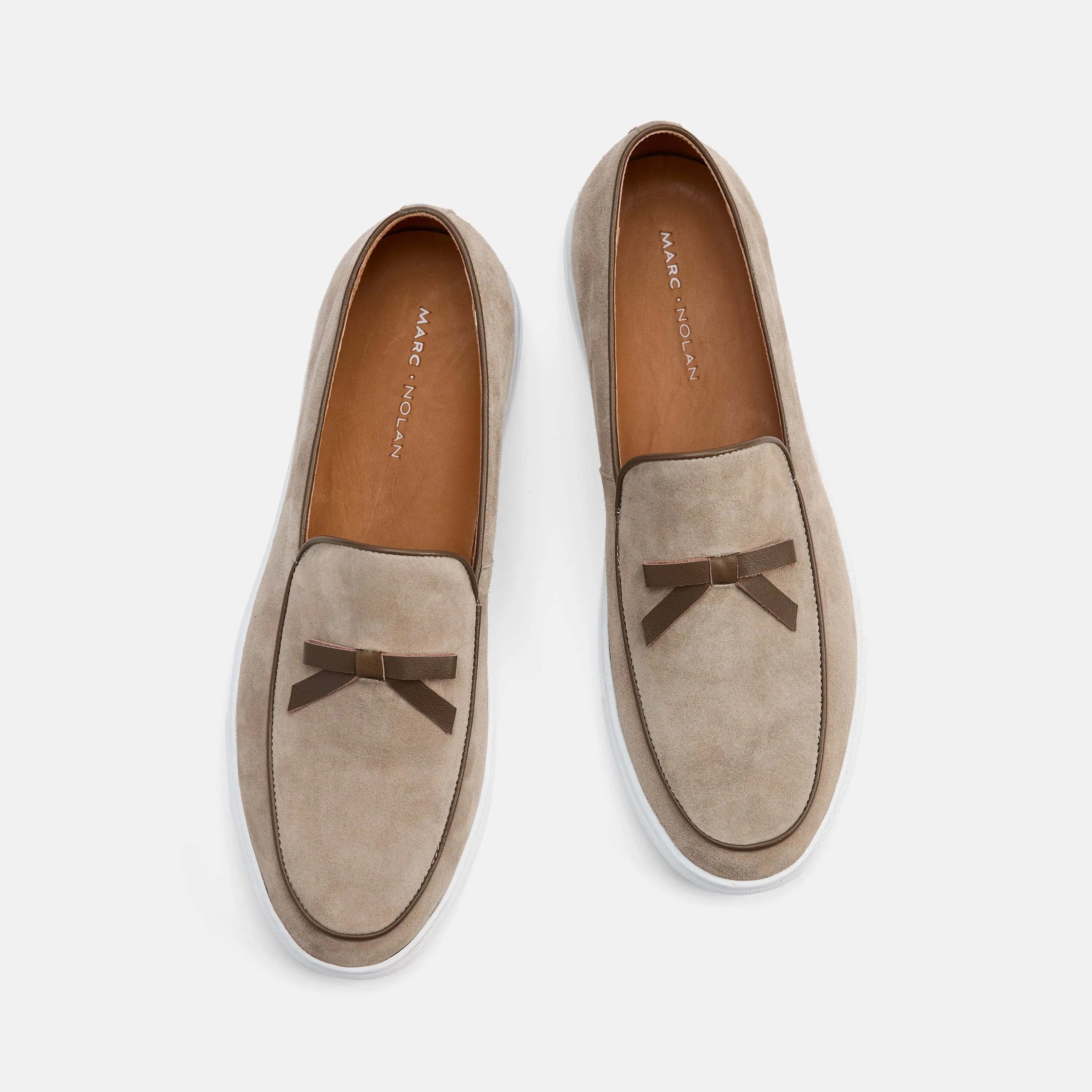 Chaussures Sneakers Belgian Loafer en Suédine Sable du Désert Odell