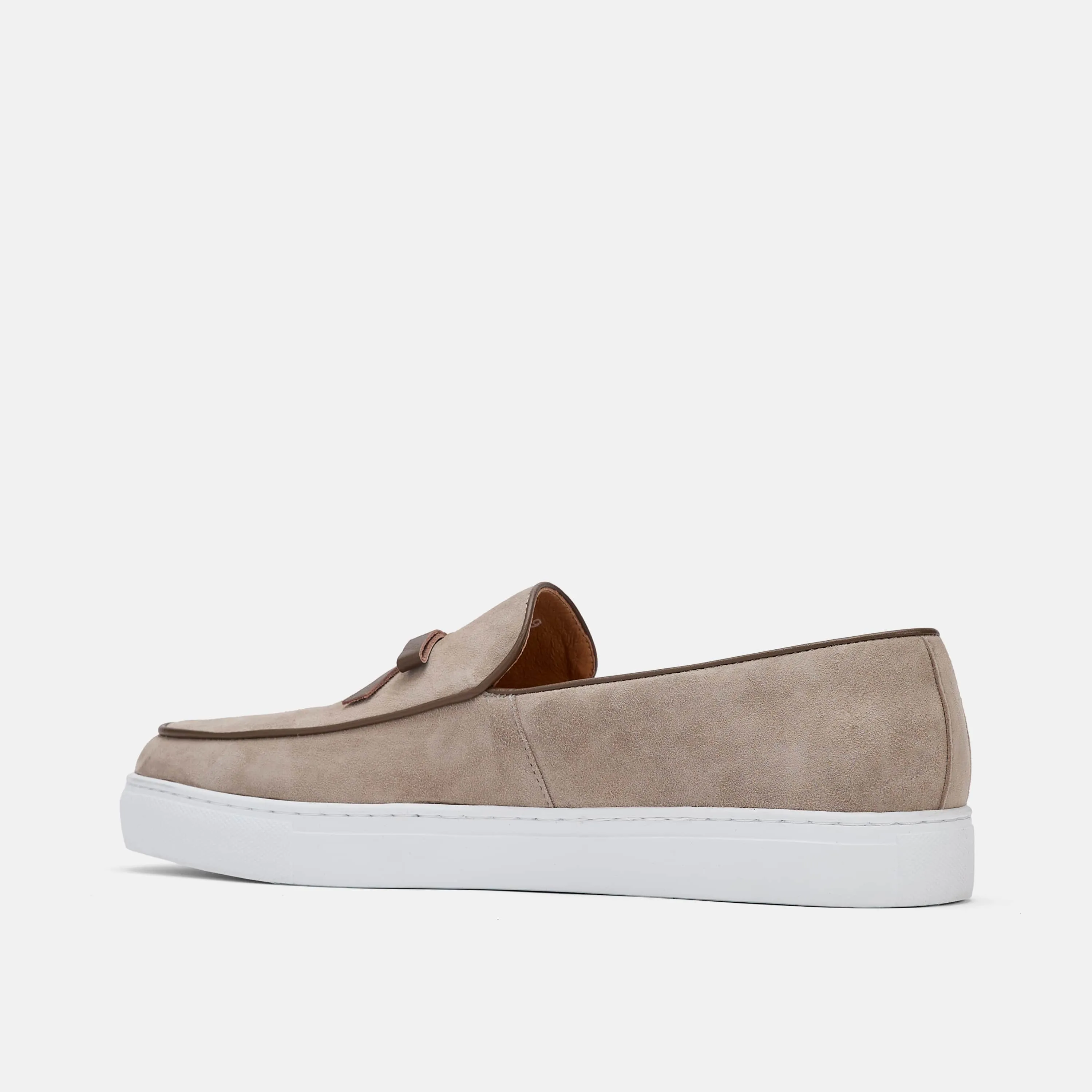 Chaussures Sneakers Belgian Loafer en Suédine Sable du Désert Odell