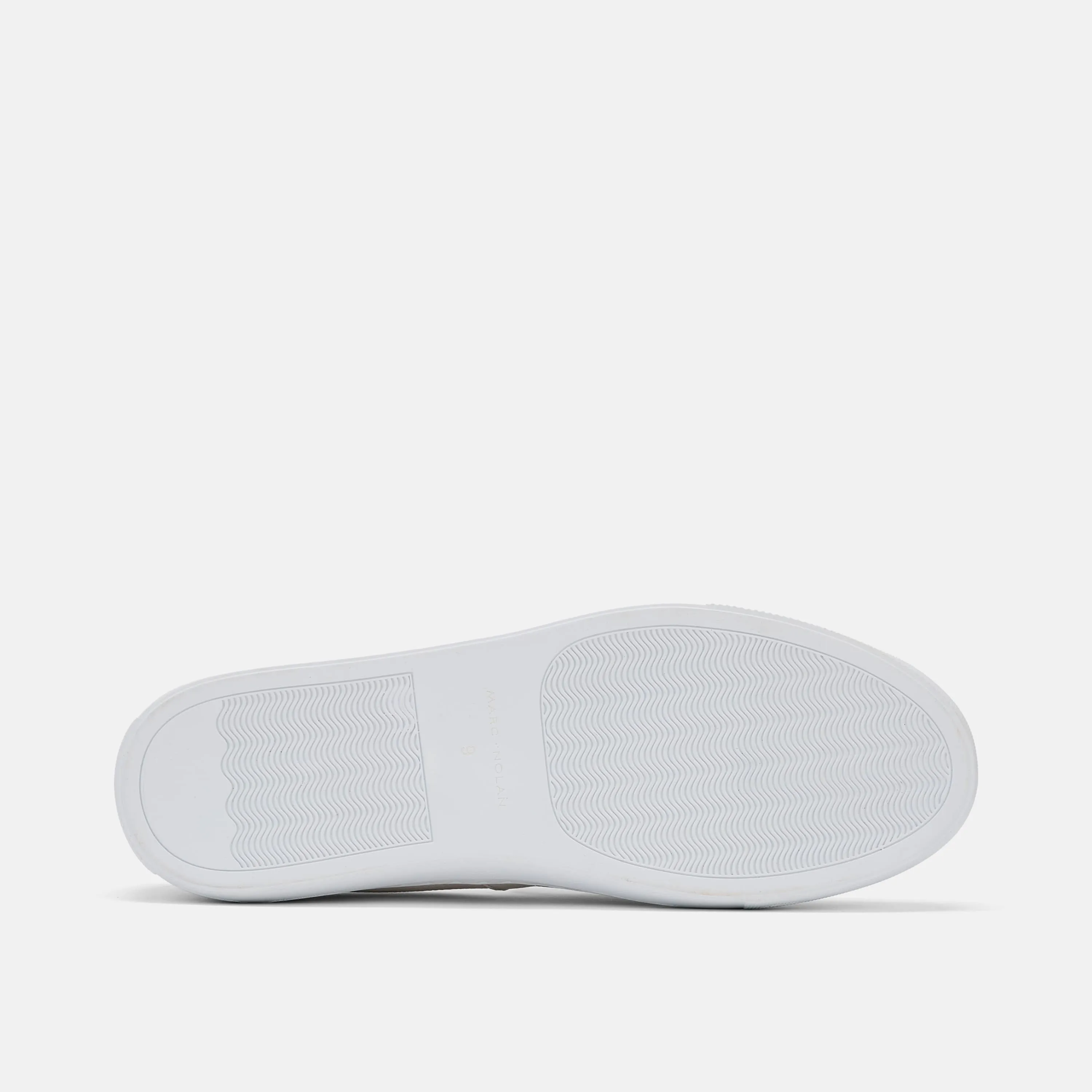 Chaussures mocassins sneakers belges en cuir blanc Odell