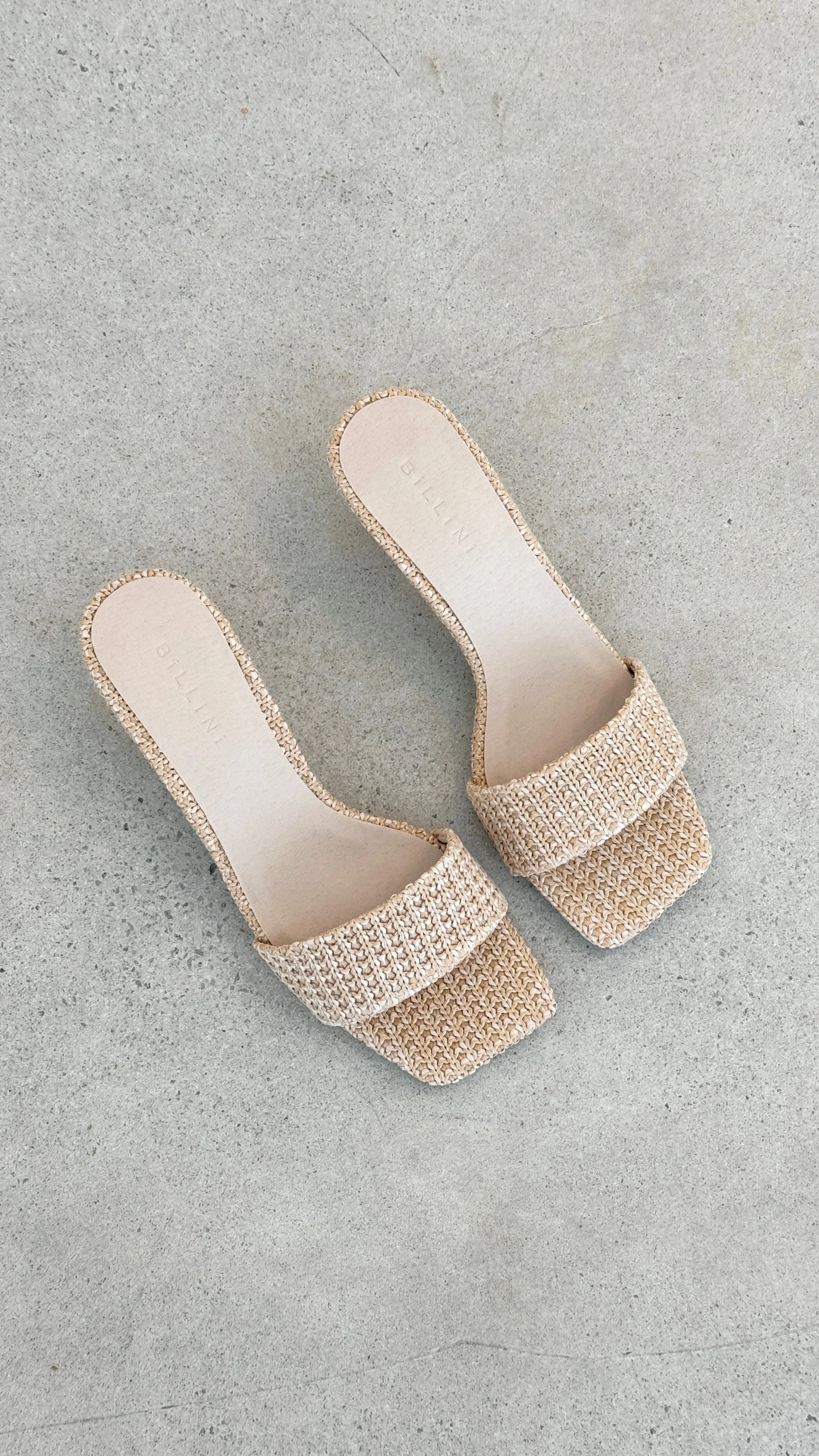 Olga Heel - Raffia Naturel