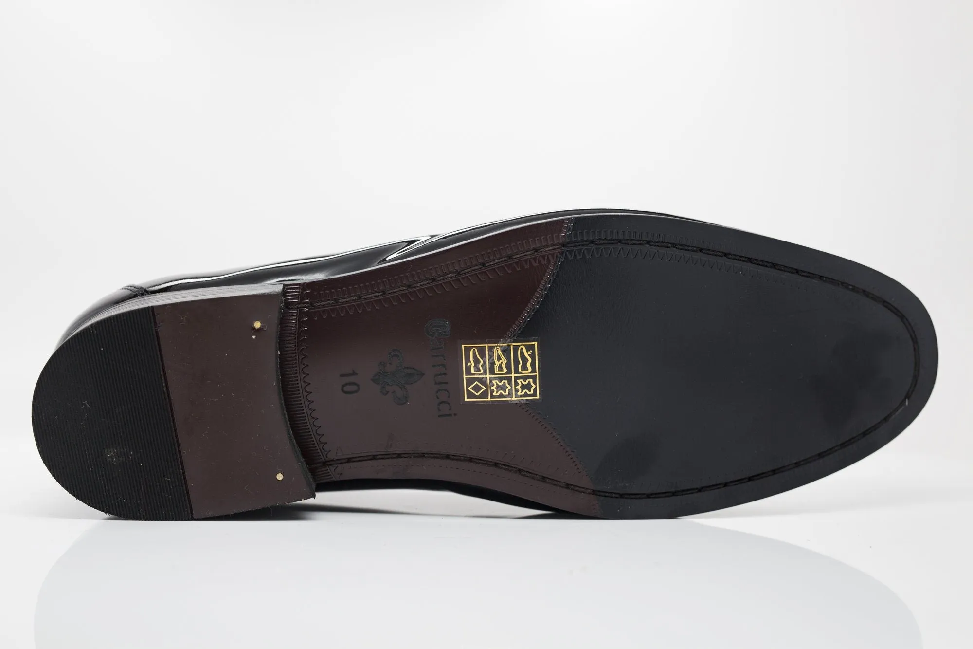Mocassin Formel en Cuir Verni Noir