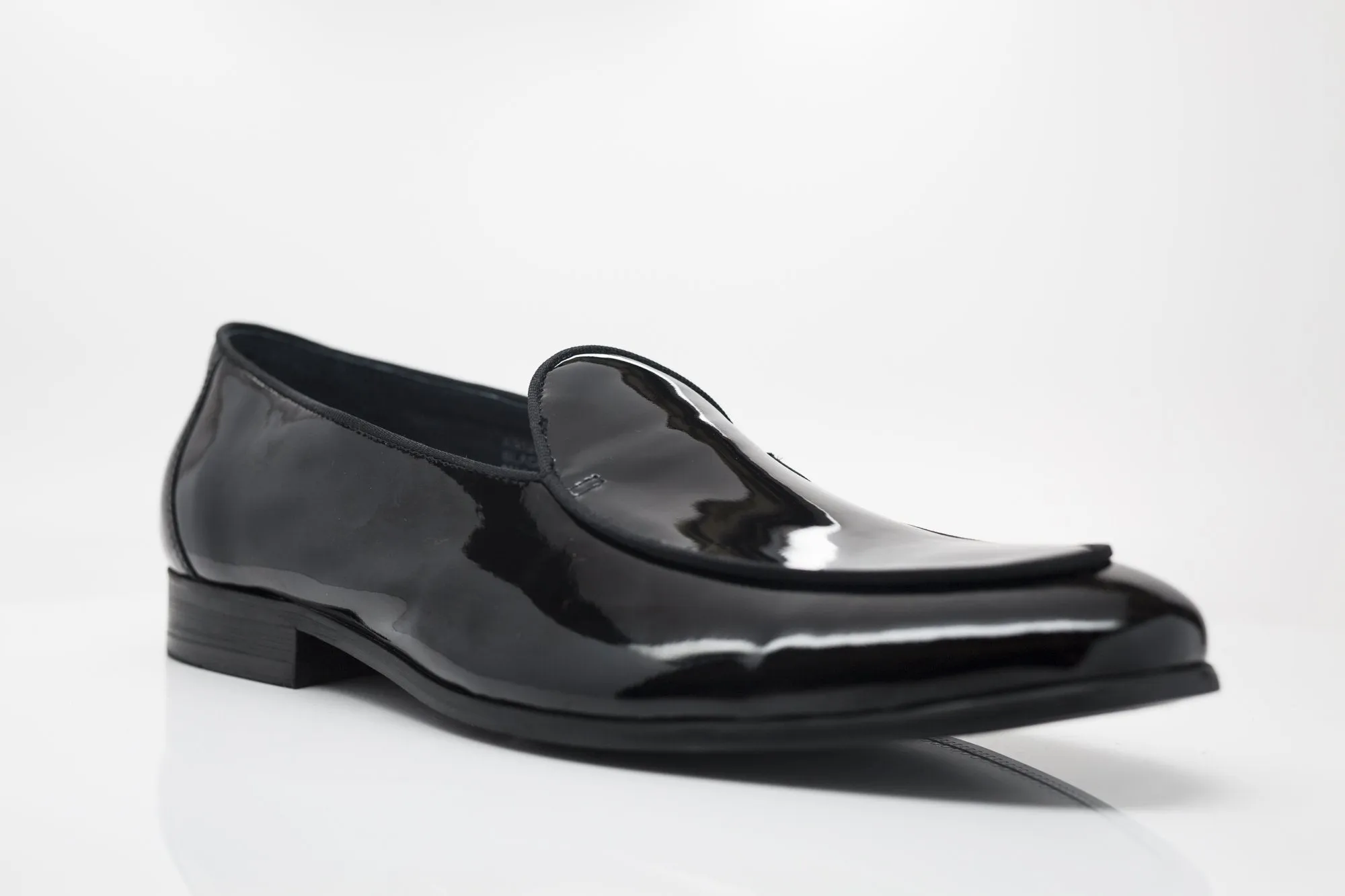 Mocassin Formel en Cuir Verni Noir