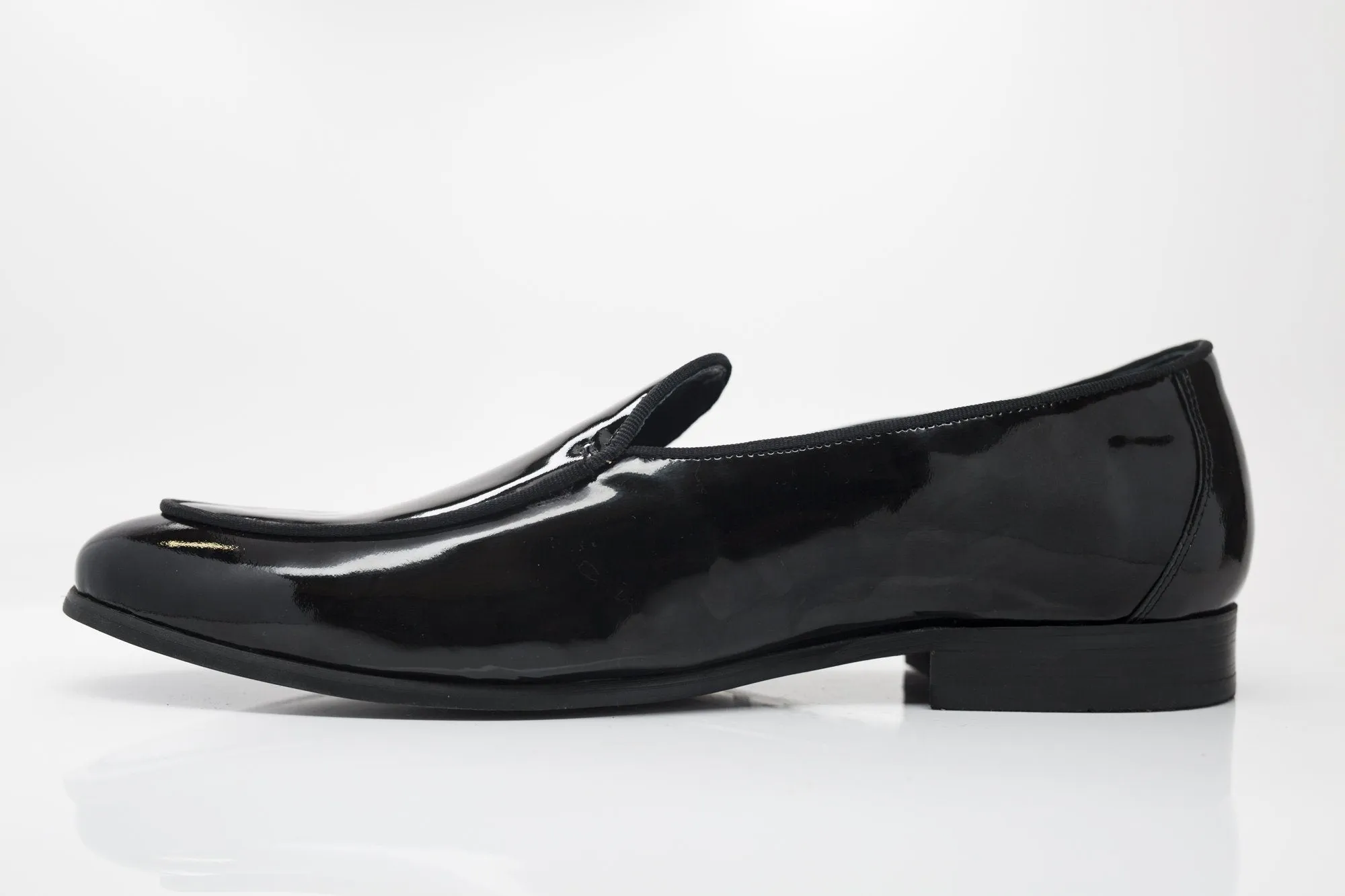 Mocassin Formel en Cuir Verni Noir