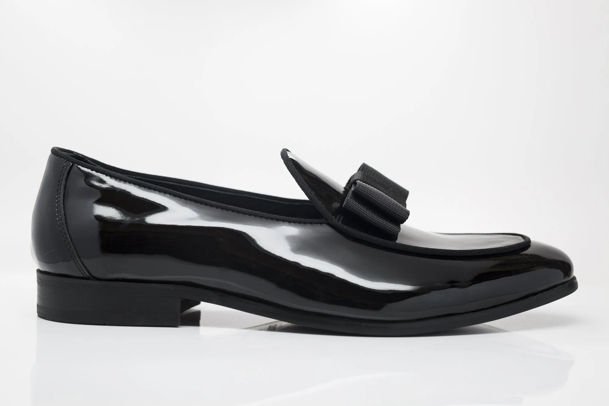 Mocassin Formel en Cuir Verni Noir