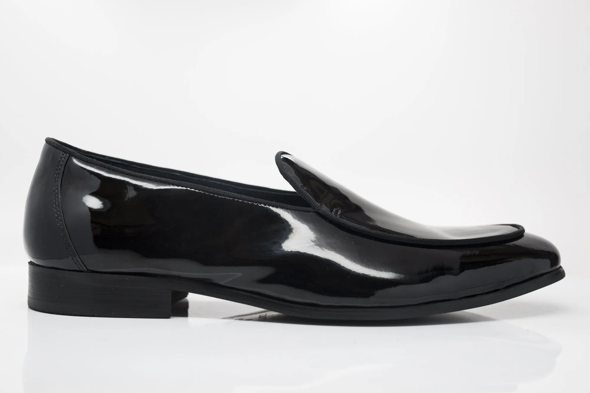 Mocassin Formel en Cuir Verni Noir