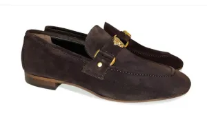 Mocassin en daim Pelle à enfiler Marron