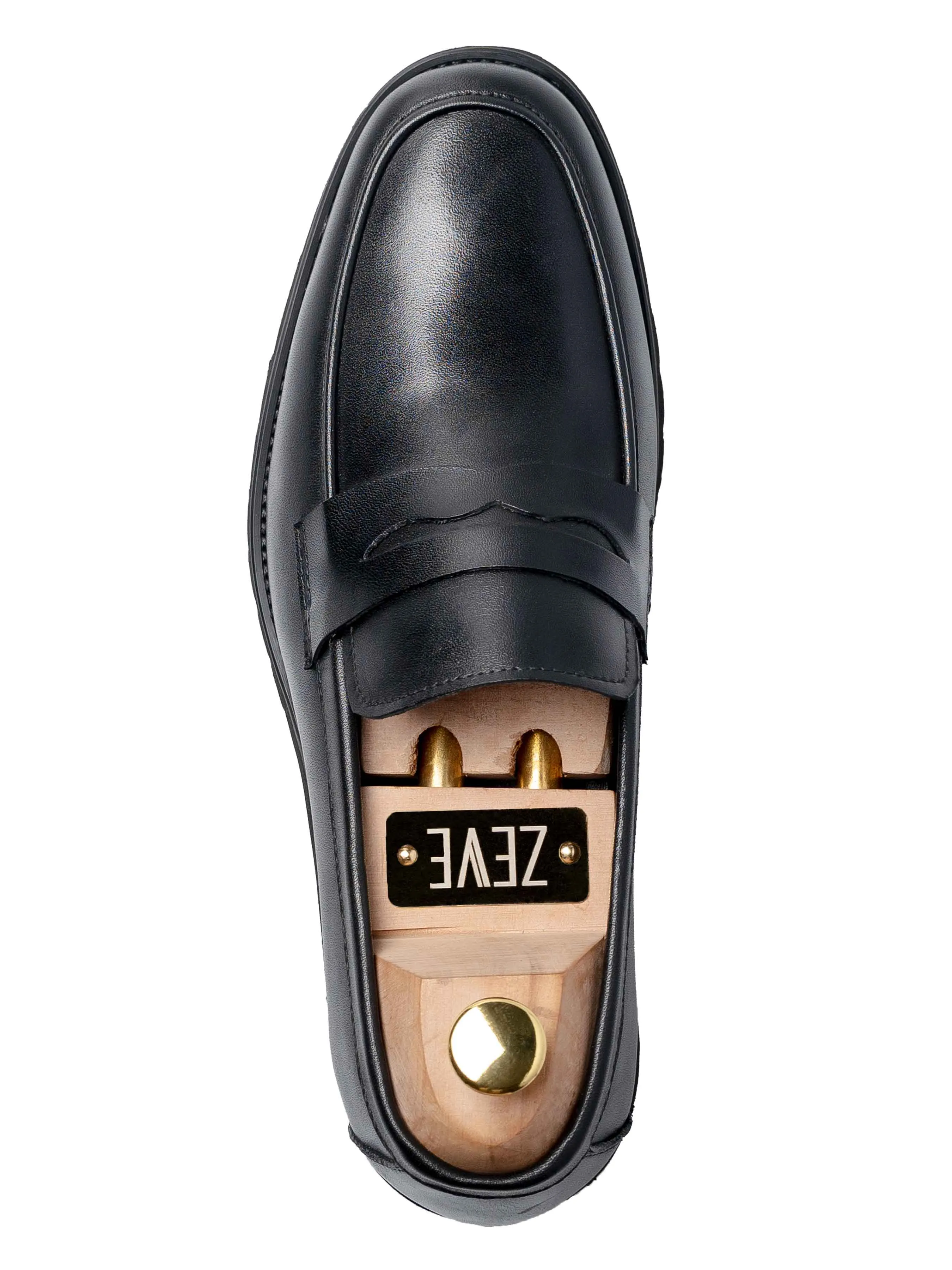 Penny Loafer - Cuir noir (Eva Combat)