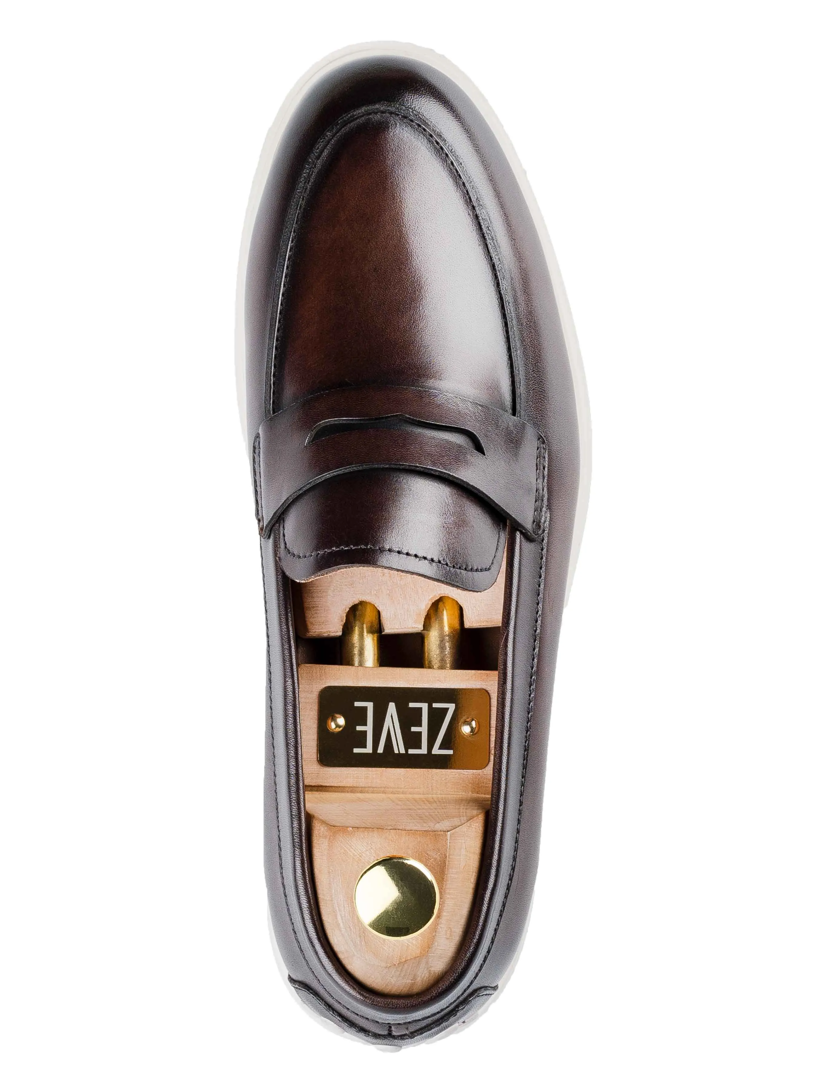 Penny Loafer - Café (Semelle Craie)