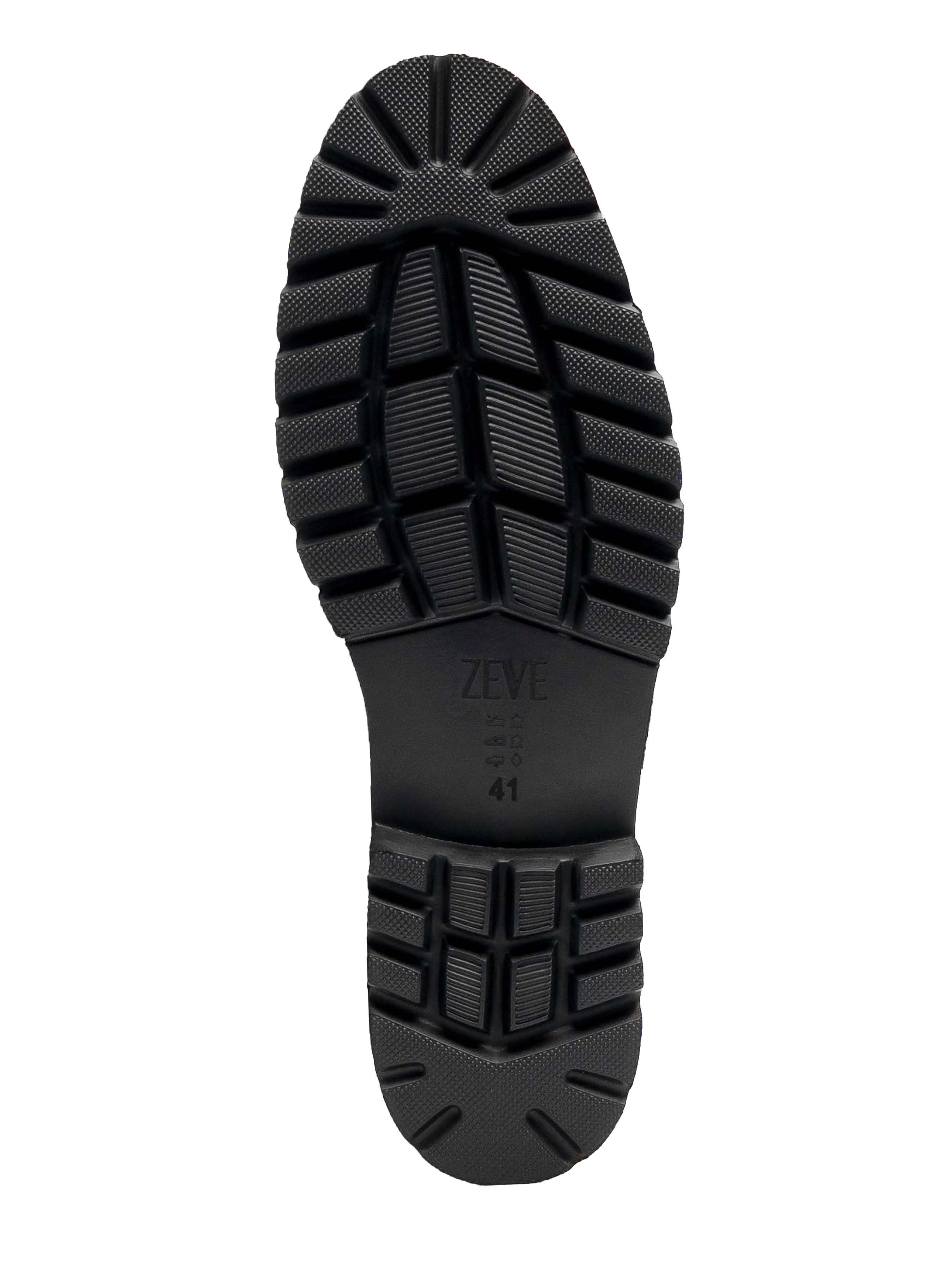 Mocassin à penny avec boucle argentée en forme de mors - Cuir noir (Eva Combat)