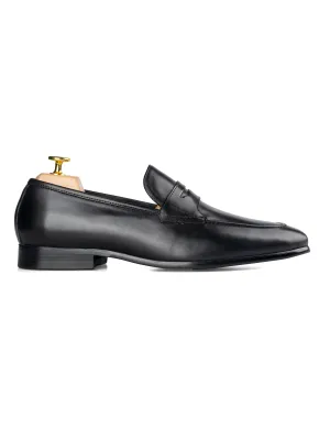 Penny Loafer à bride latérale - Noir uni