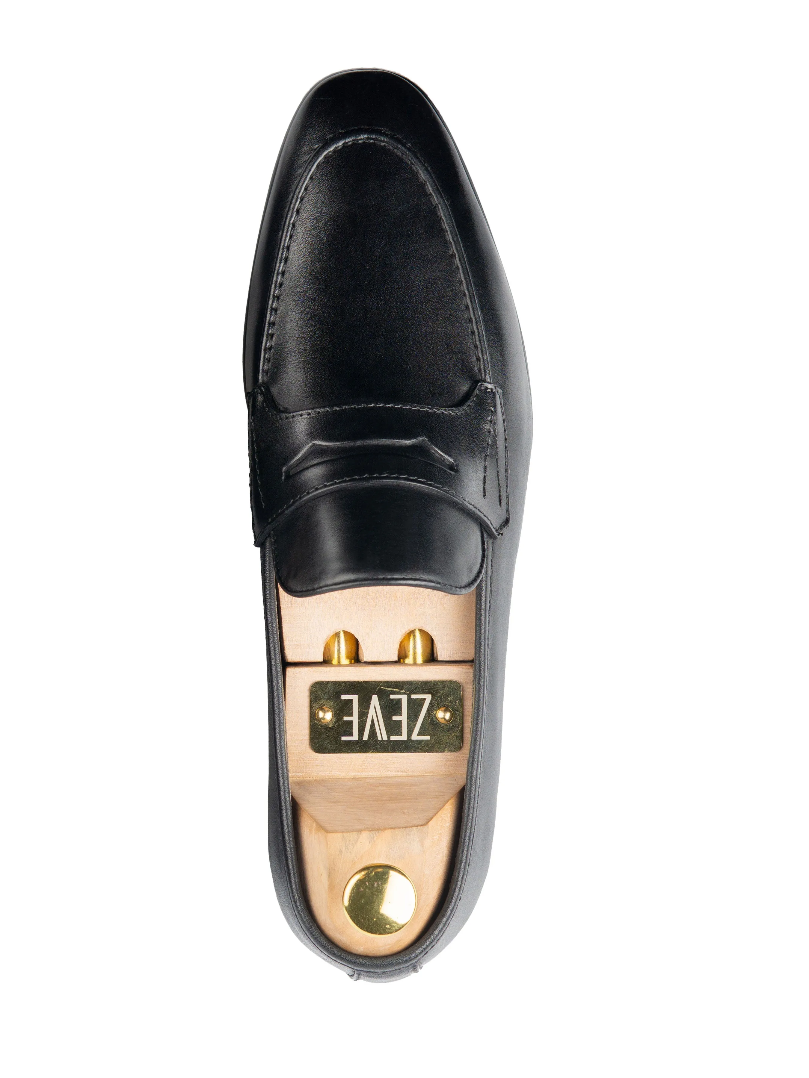 Penny Loafer à bride latérale - Noir uni