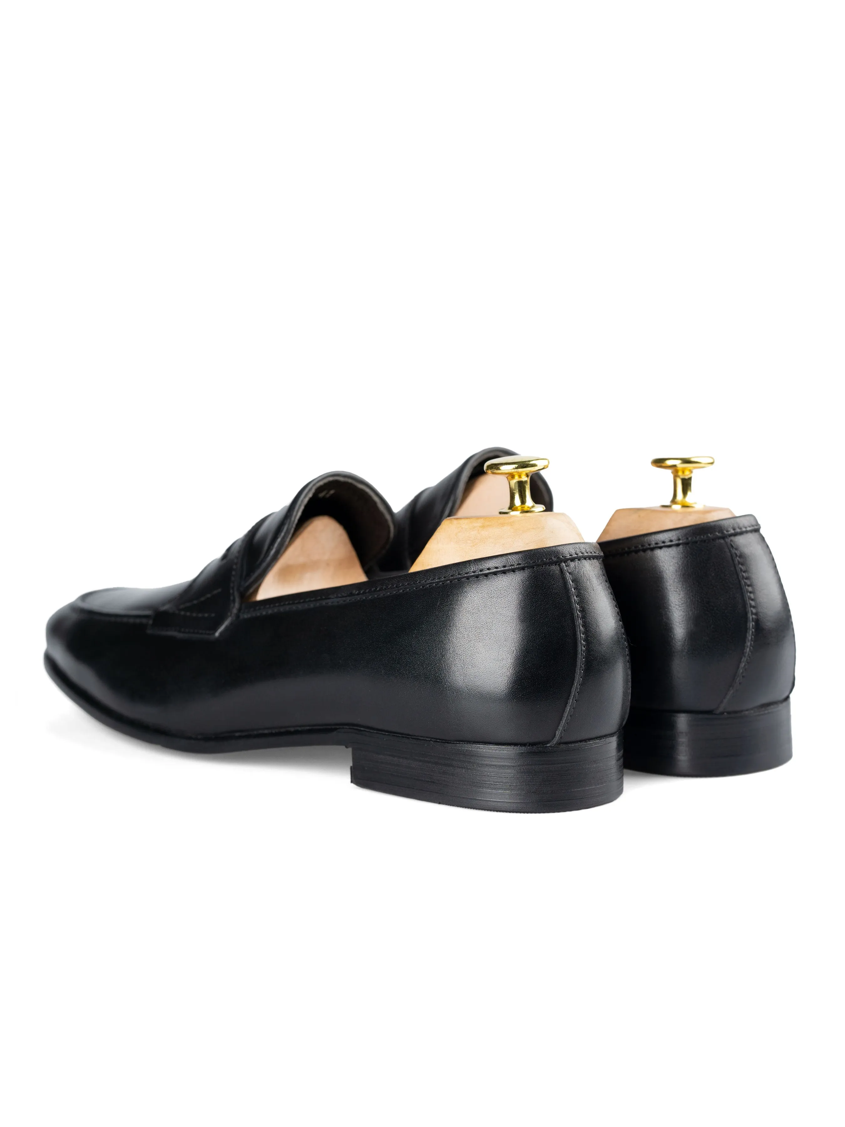 Penny Loafer à bride latérale - Noir uni