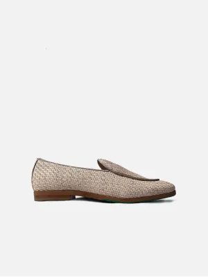Princesa Raffia Loafers Végétaliens | Beige