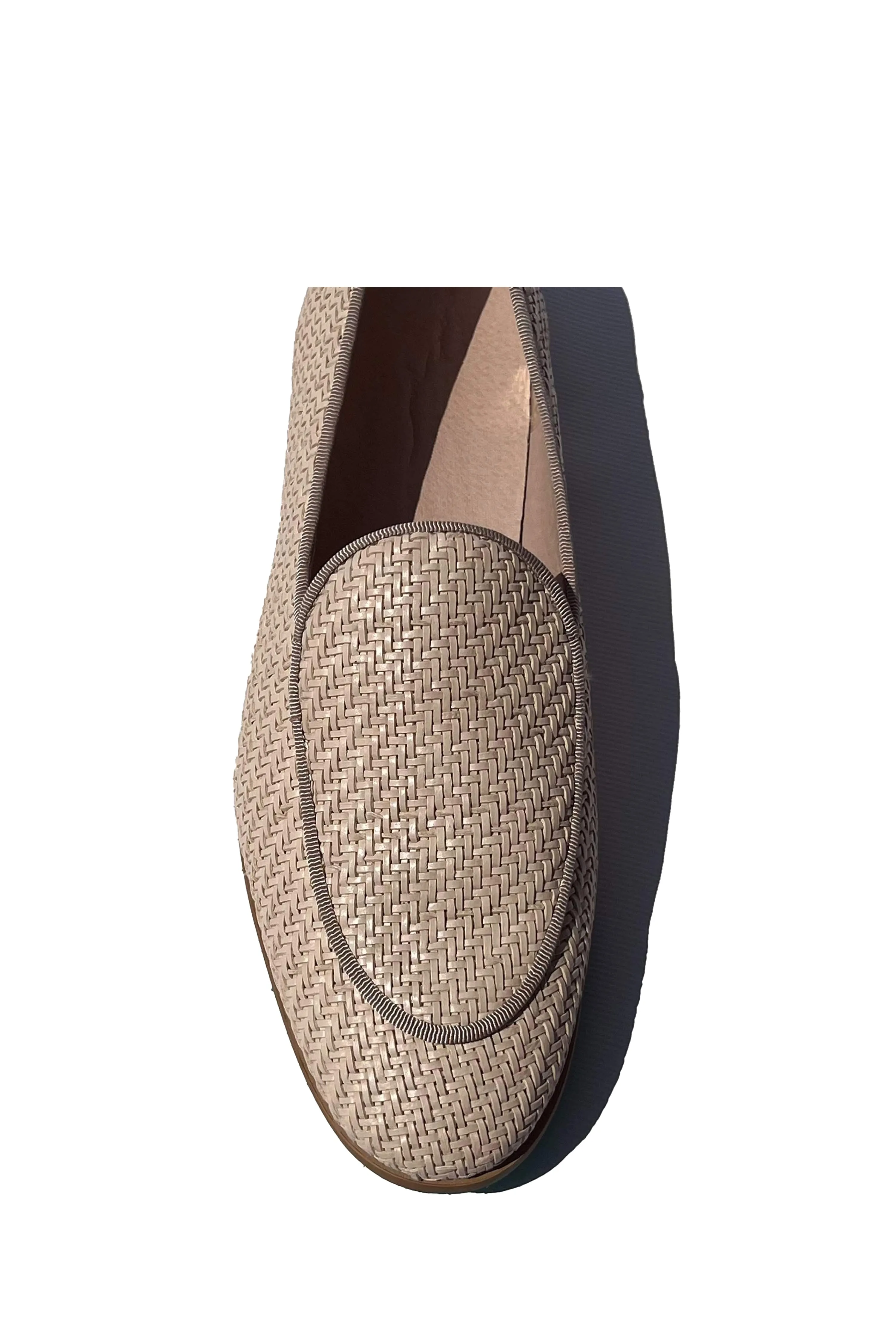 Princesa Raffia Loafers Végétaliens | Beige
