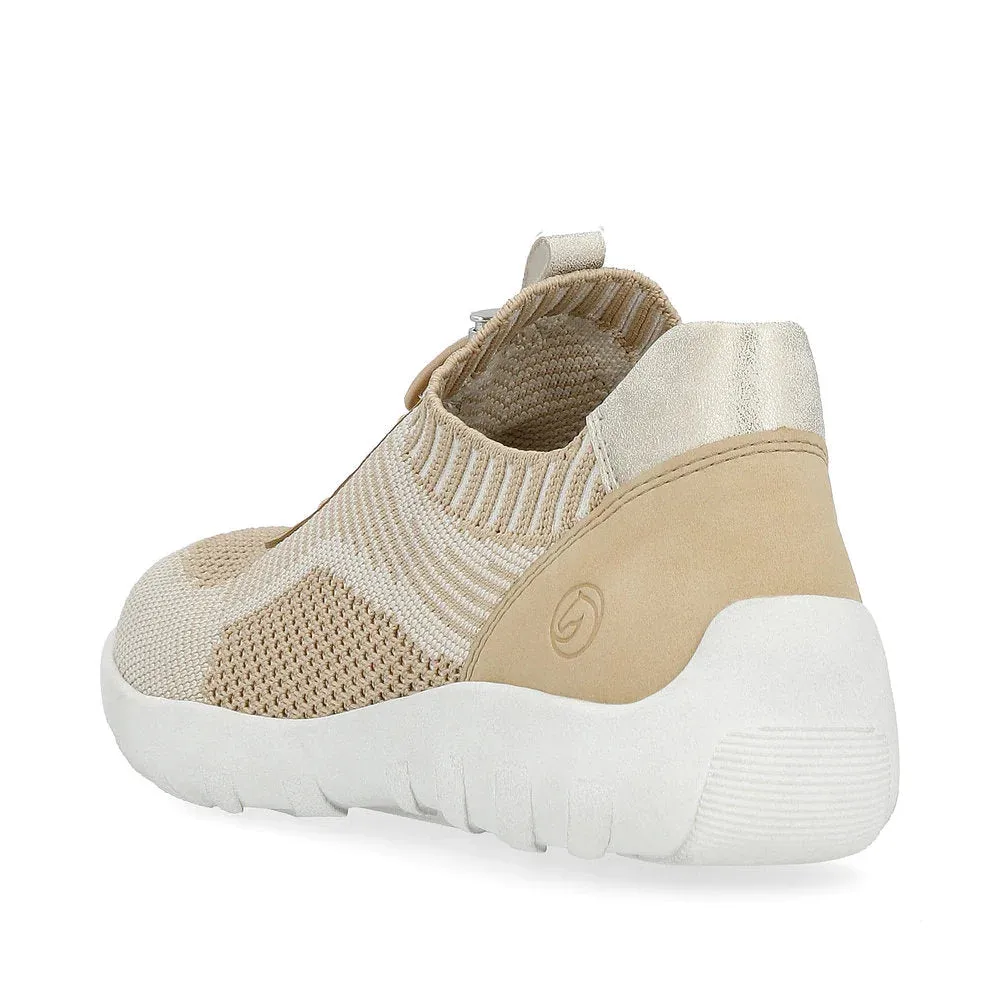 Remonte Sneaker en tricot Liv 18 pour femme en Vanille/Tan