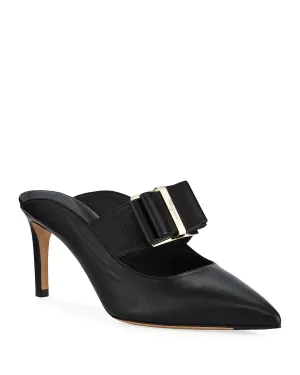 SALVATORE FERRAGAMO Zelda Mules pour Femme 724997 Noir Chaussures ecco