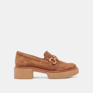 MOCASSINS SHEENA EN DAIM BRUN
