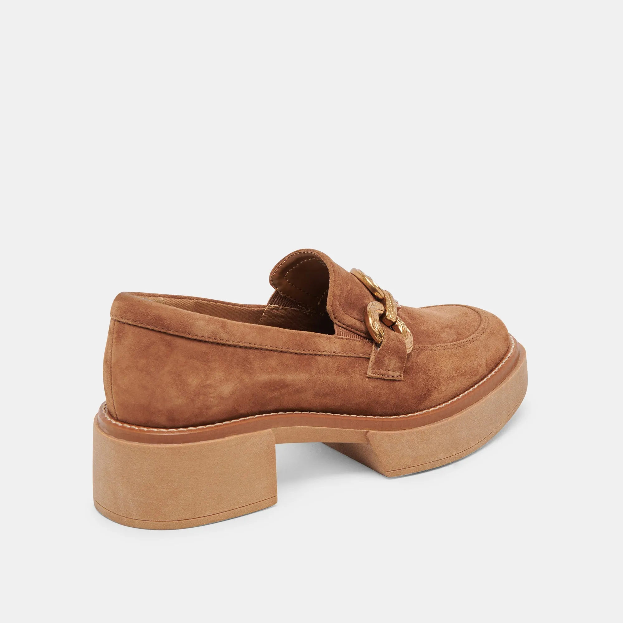 MOCASSINS SHEENA EN DAIM BRUN