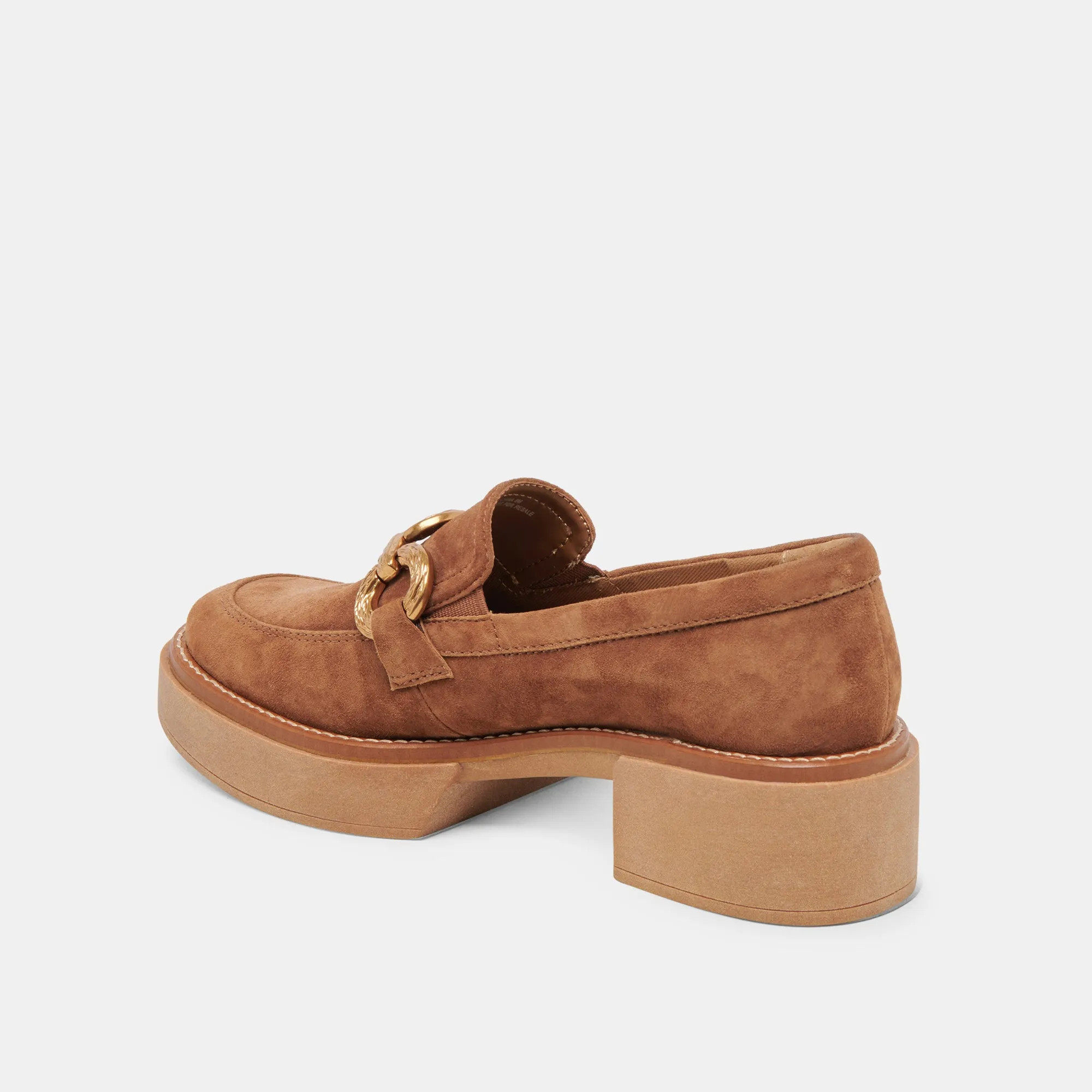 MOCASSINS SHEENA EN DAIM BRUN