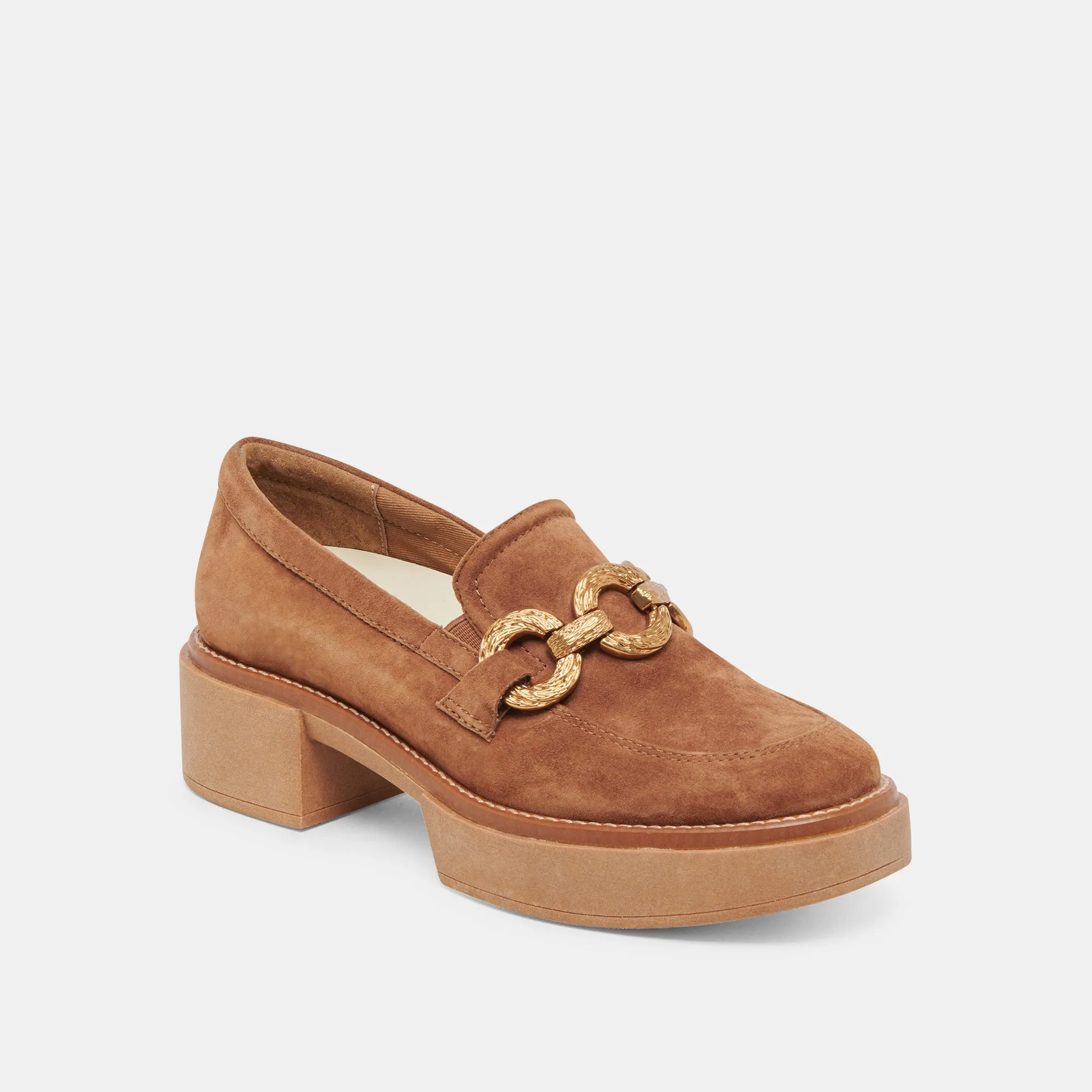 MOCASSINS SHEENA EN DAIM BRUN