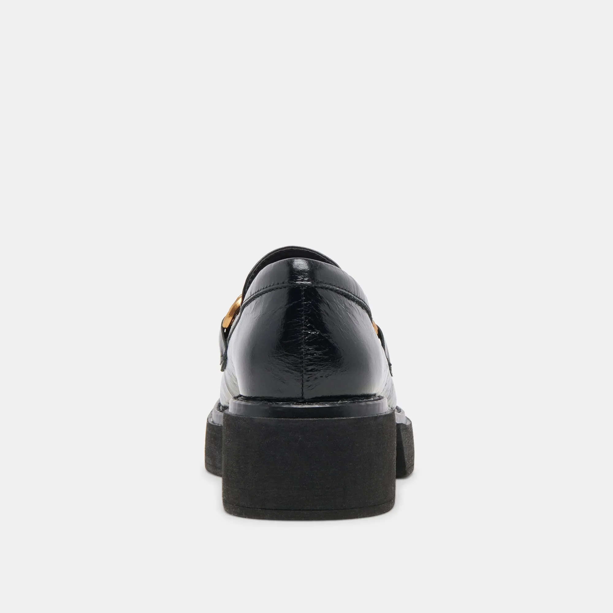 MOCASSINS SHEENA MIDNIGHT CRINKLE PATENT