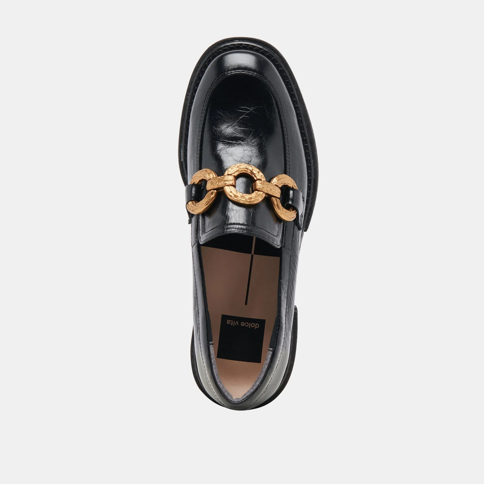 MOCASSINS SHEENA MIDNIGHT CRINKLE PATENT