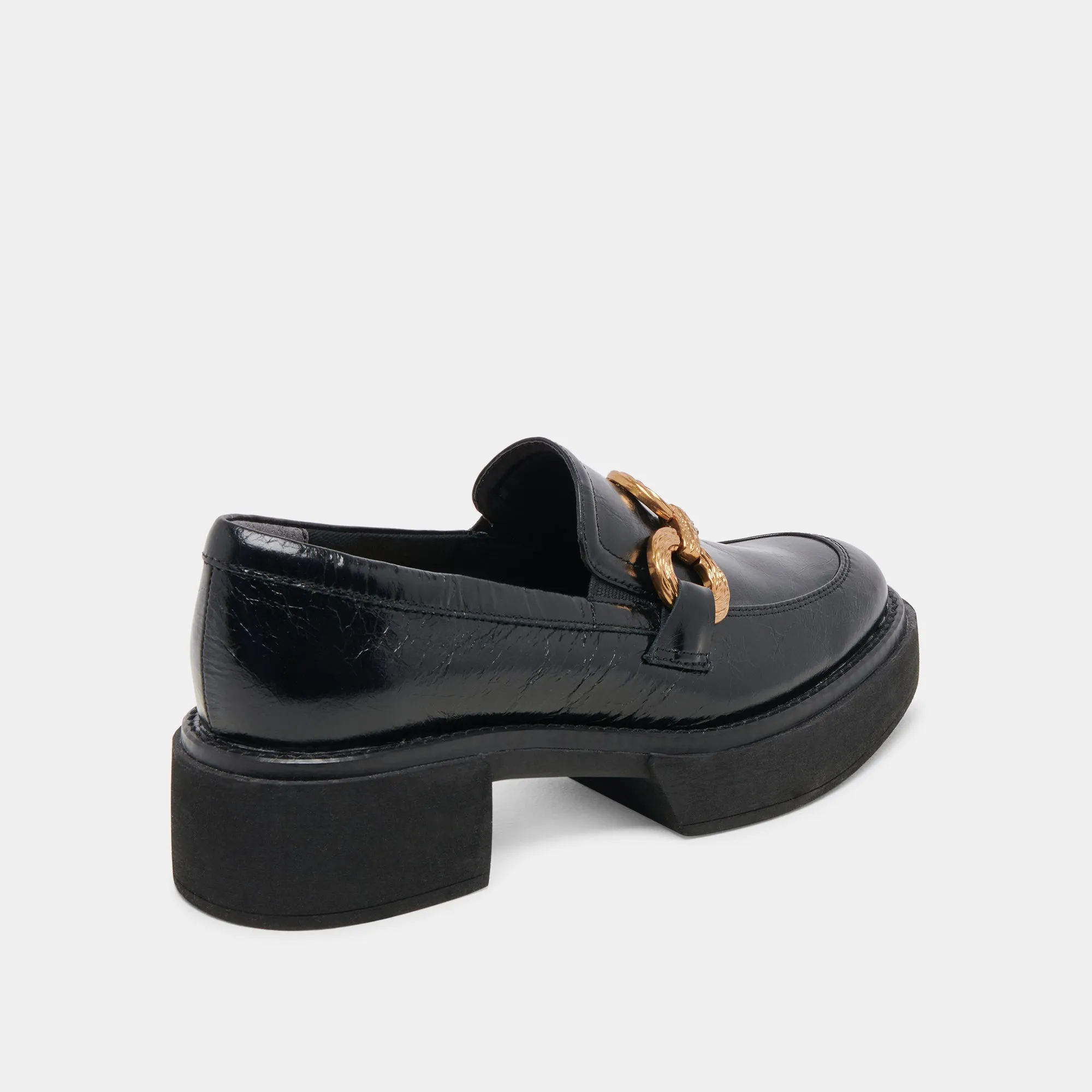 MOCASSINS SHEENA MIDNIGHT CRINKLE PATENT