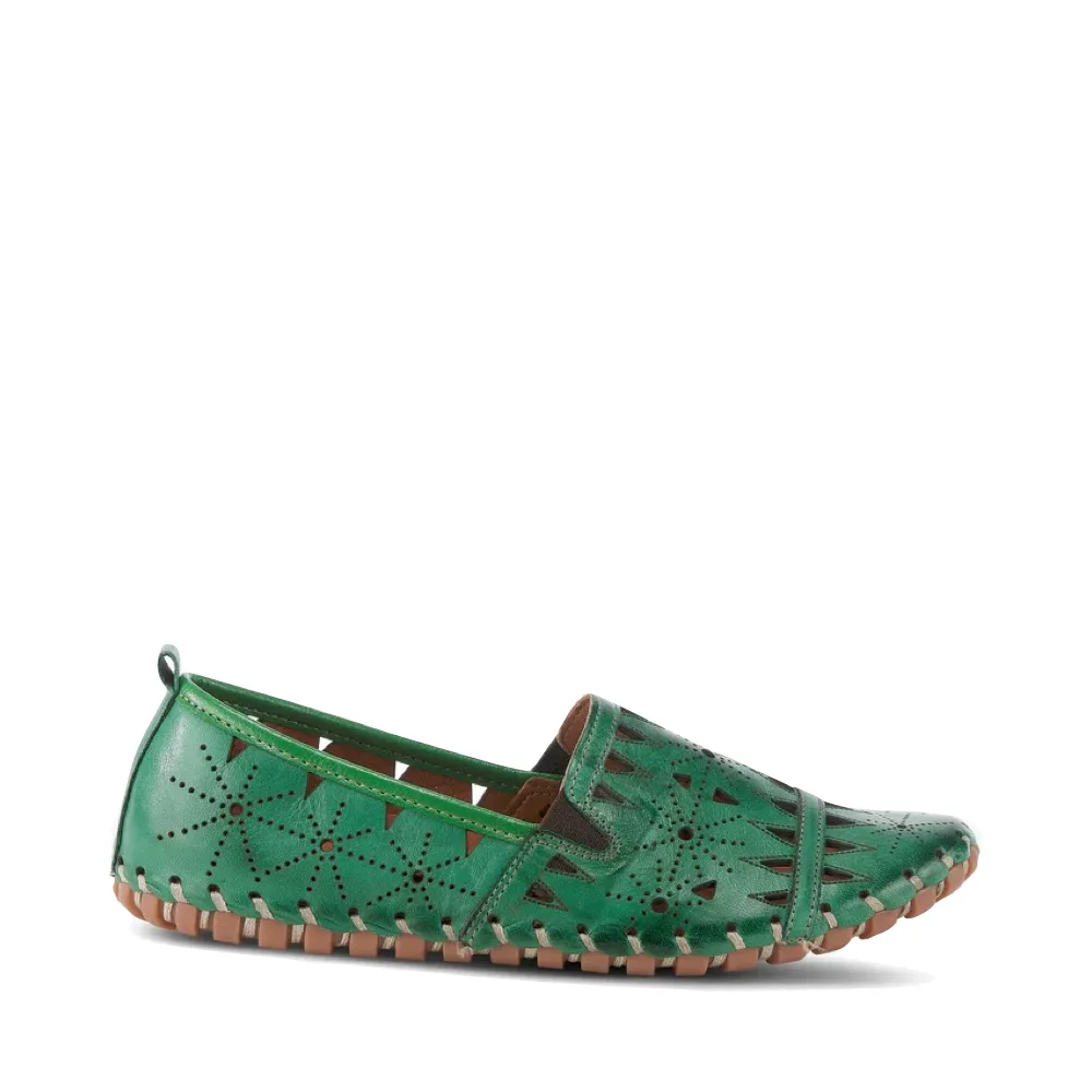 Spring Step Femmes Fusaro Mule Plate en Vert
