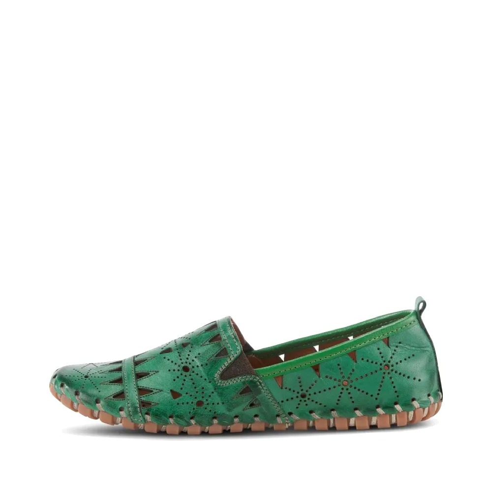 Spring Step Femmes Fusaro Mule Plate en Vert