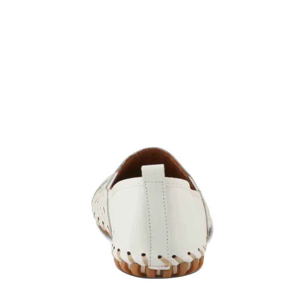 Spring Step Femmes Kapri Mule Plate en Blanc