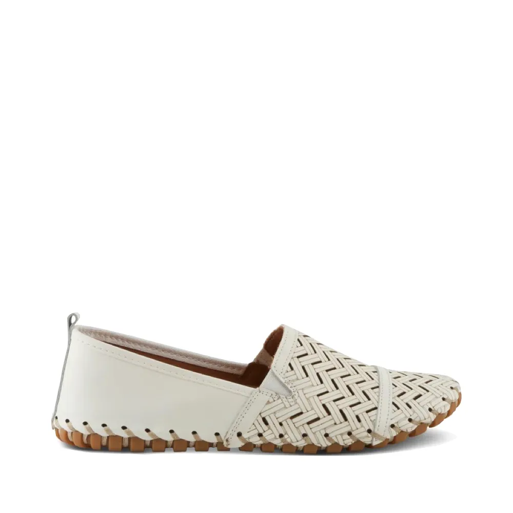Spring Step Femmes Kapri Mule Plate en Blanc