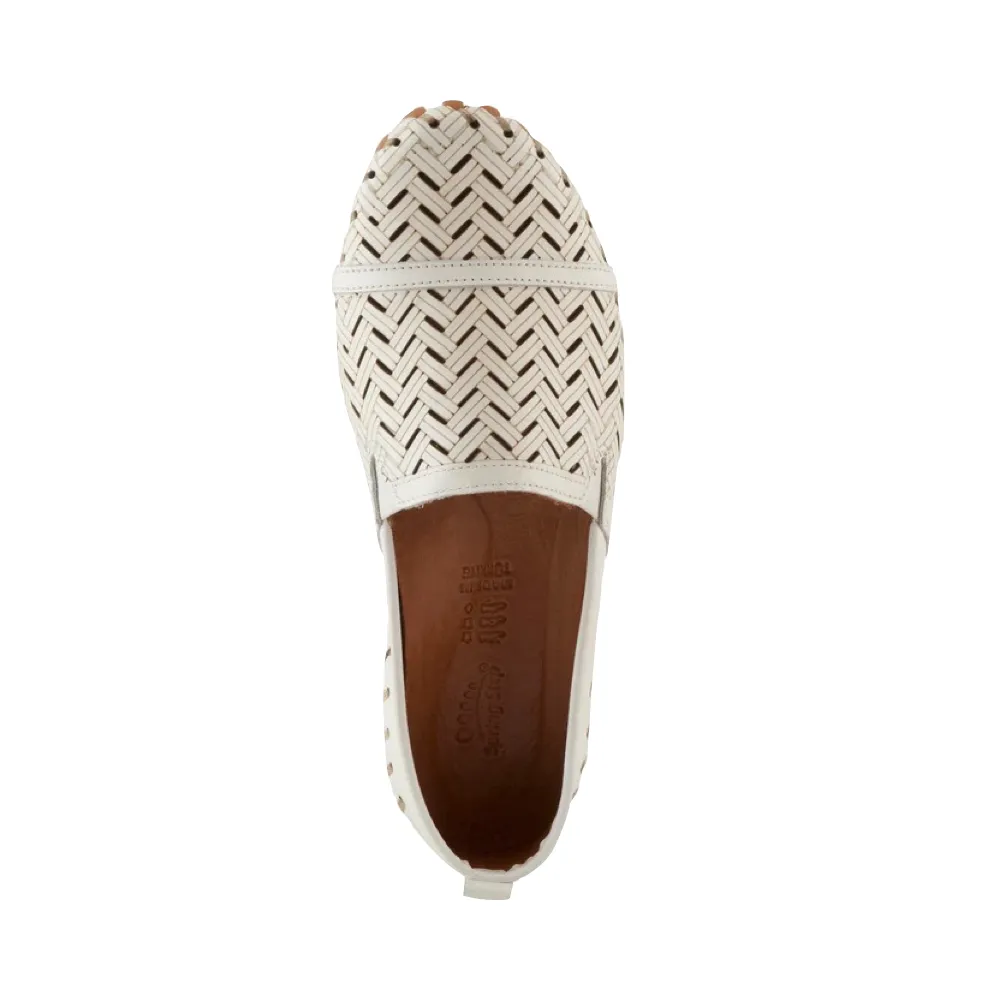 Spring Step Femmes Kapri Mule Plate en Blanc