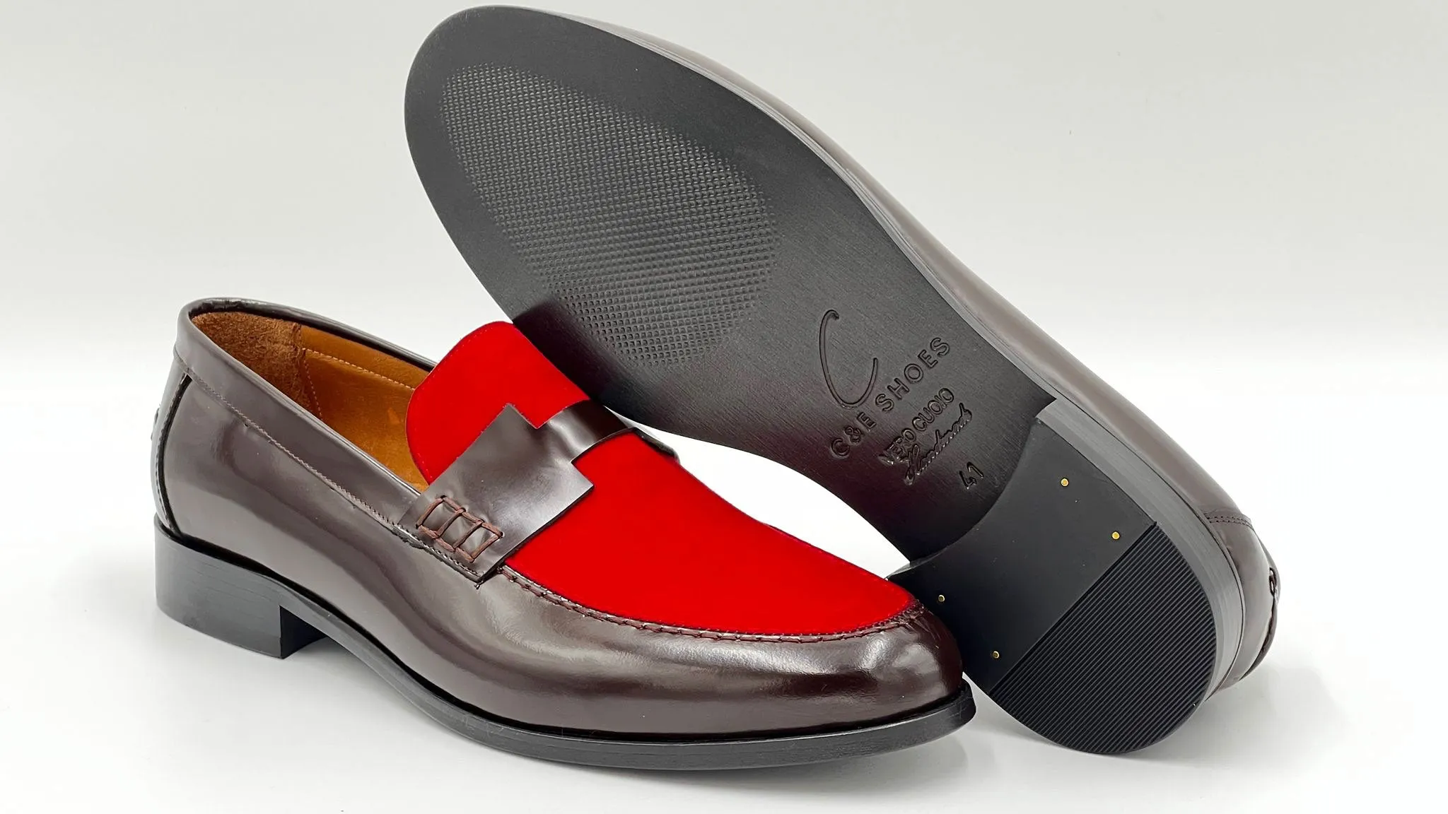 Style : 38154-Rouge/Marron