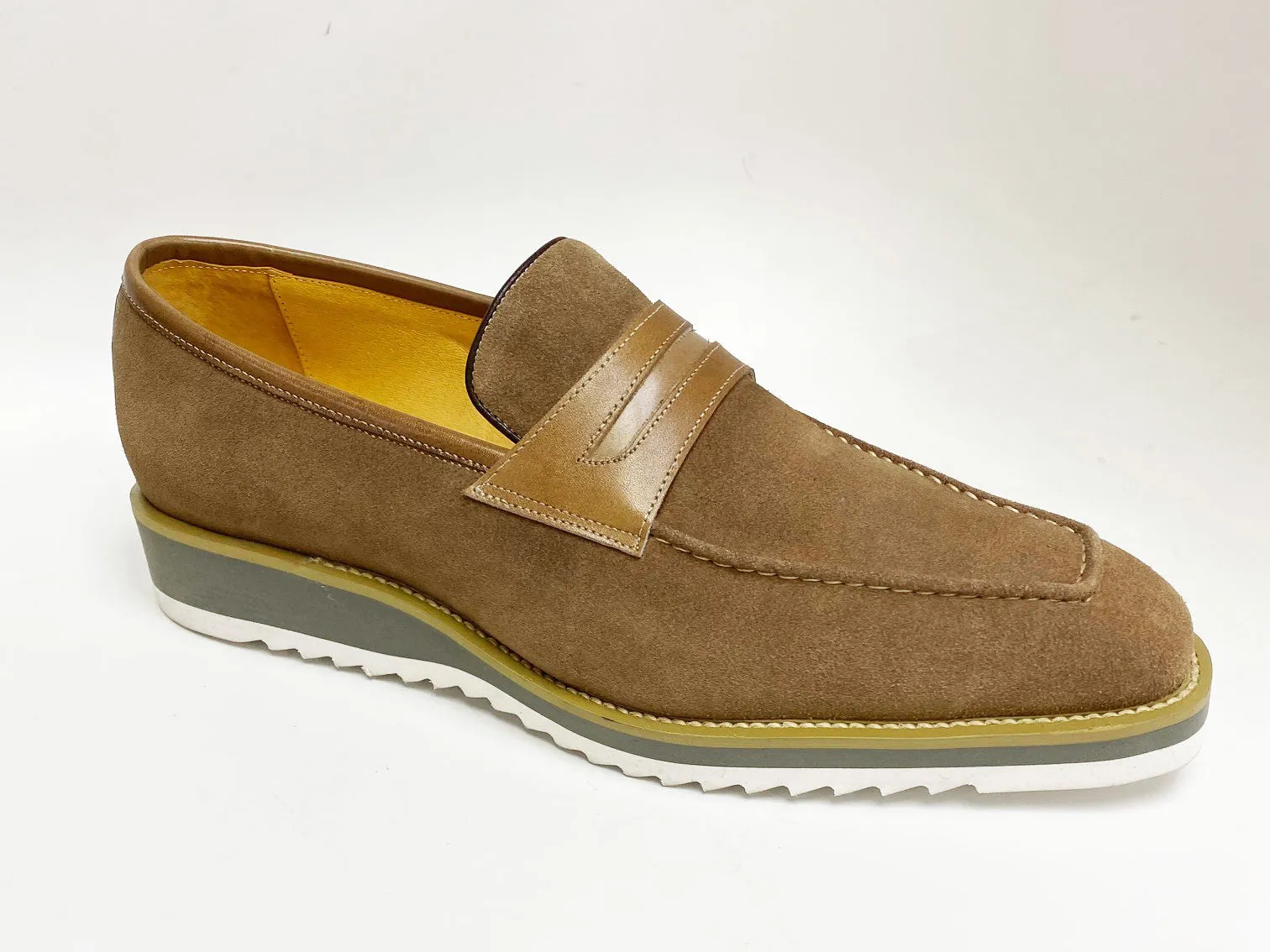 Mocassin Penny à Enfilage Suède Mocha