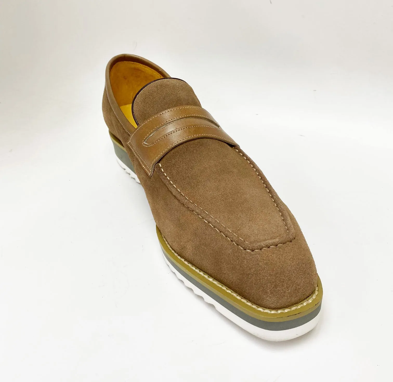 Mocassin Penny à Enfilage Suède Mocha