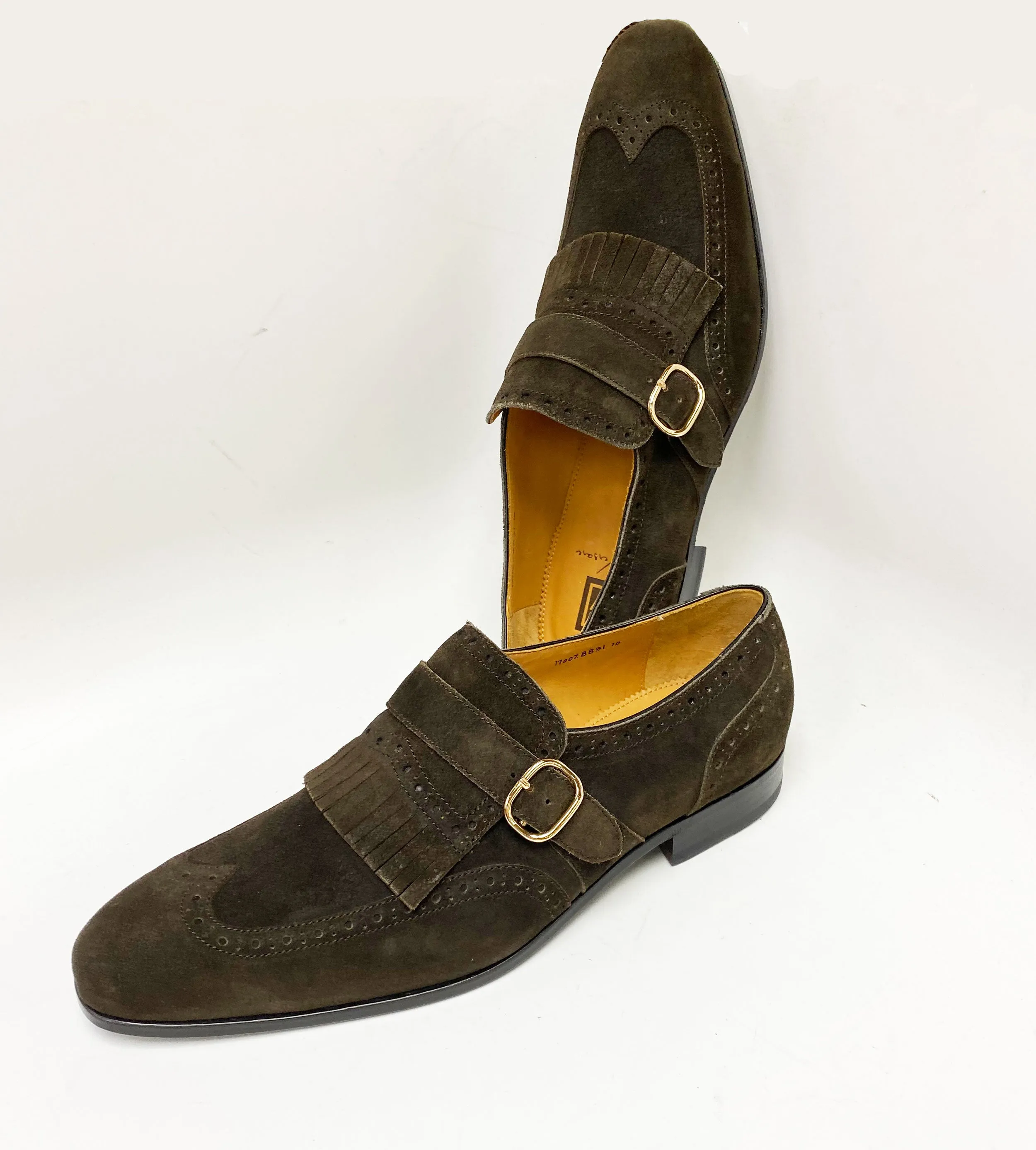 Chaussure en Suède Souple à Enfiler Marron