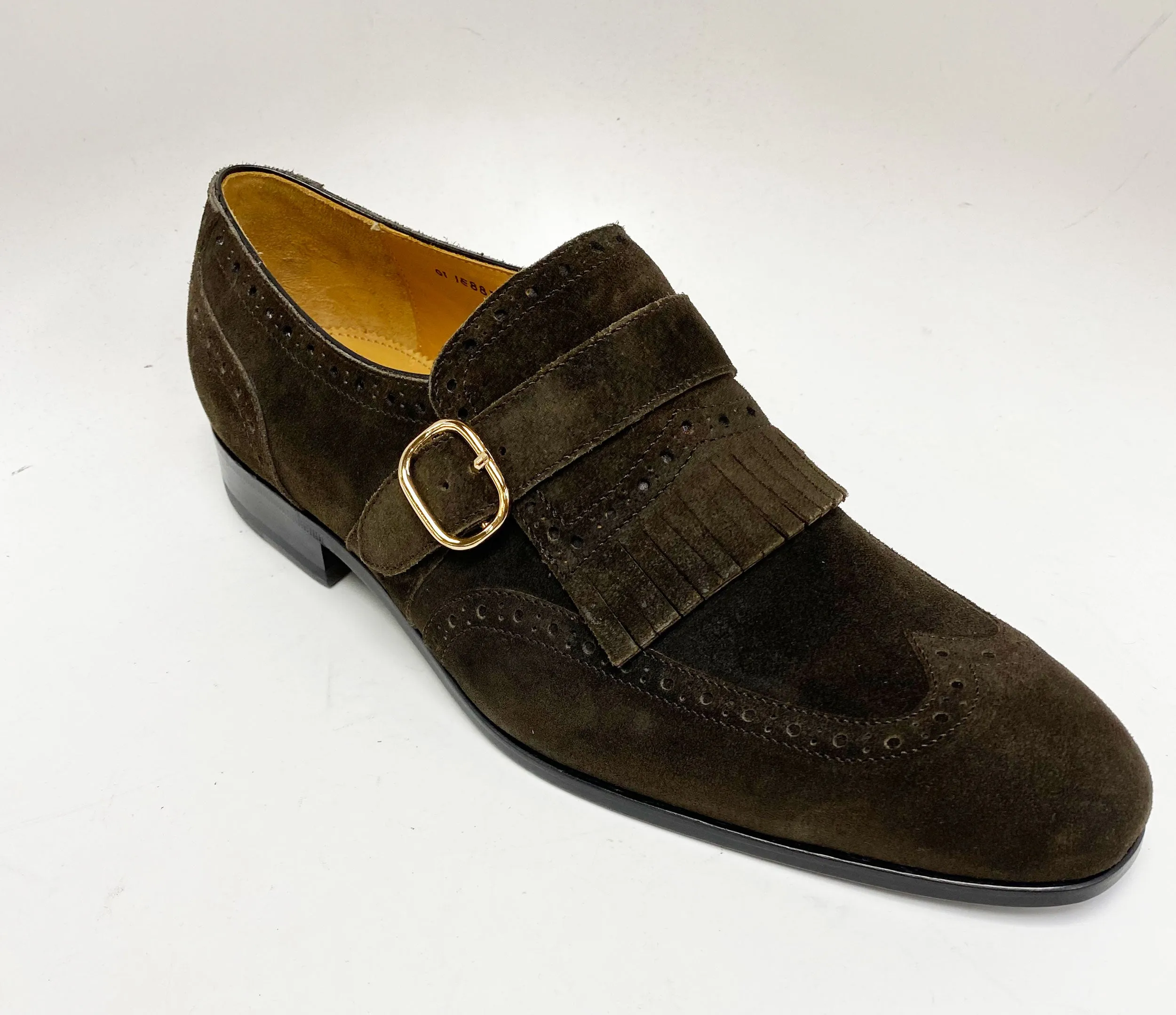 Chaussure en Suède Souple à Enfiler Marron