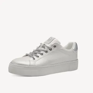 Tamaris White Pearl Trainer à Enfiler