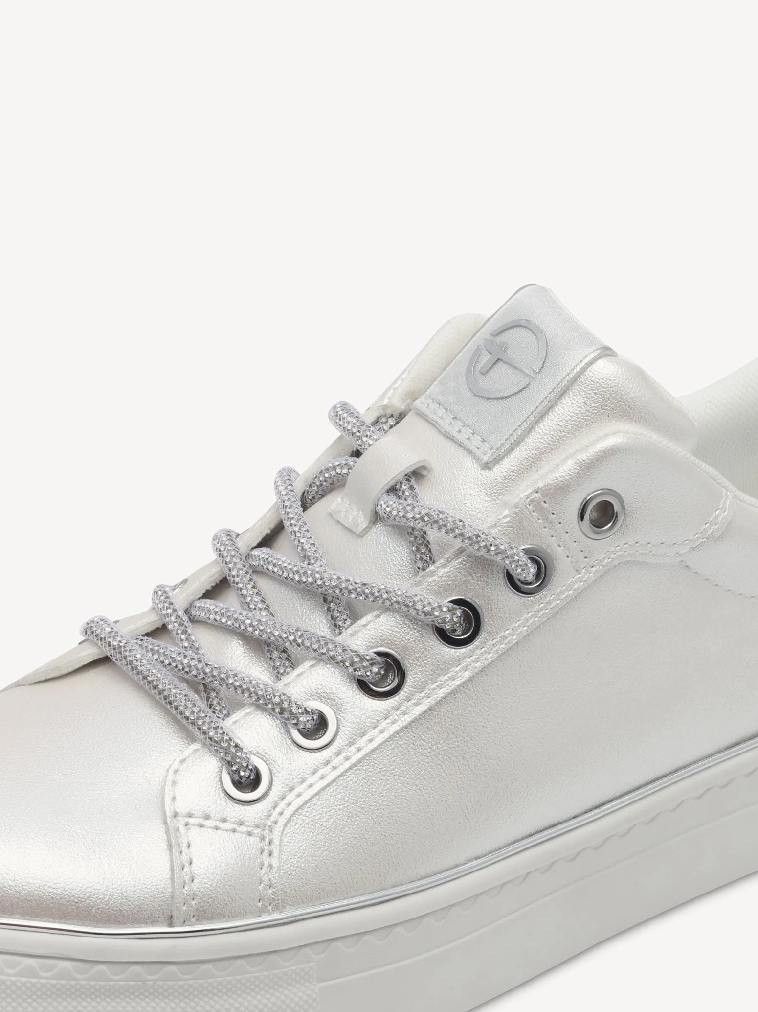 Tamaris White Pearl Trainer à Enfiler