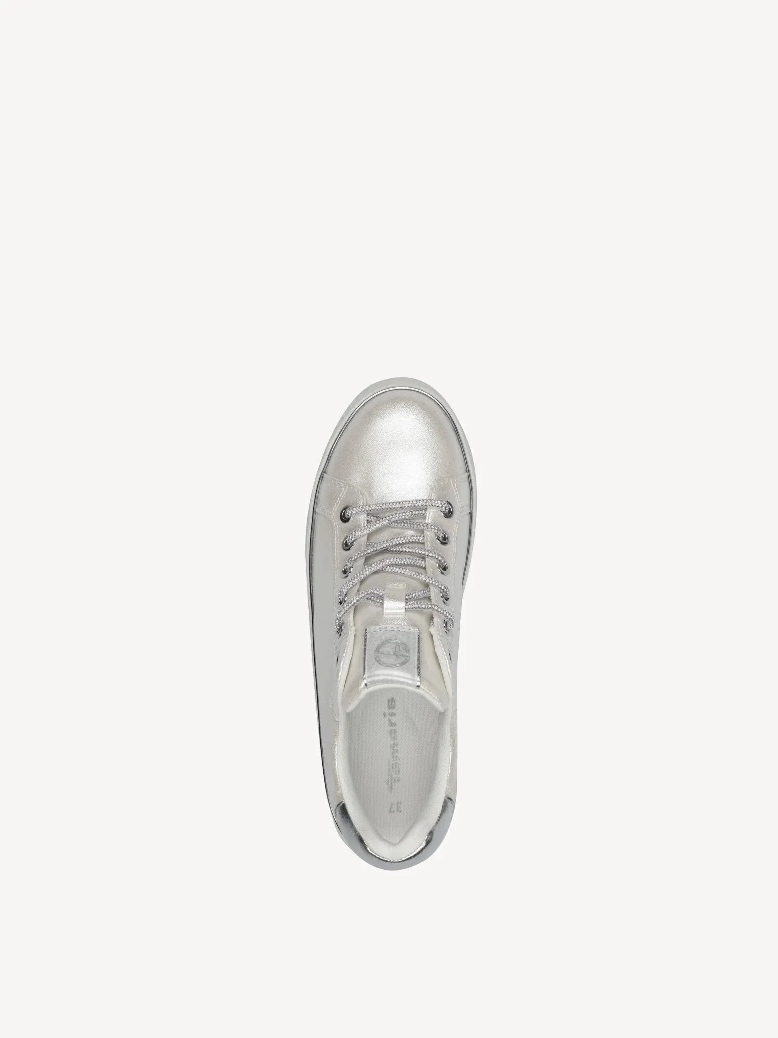 Tamaris White Pearl Trainer à Enfiler
