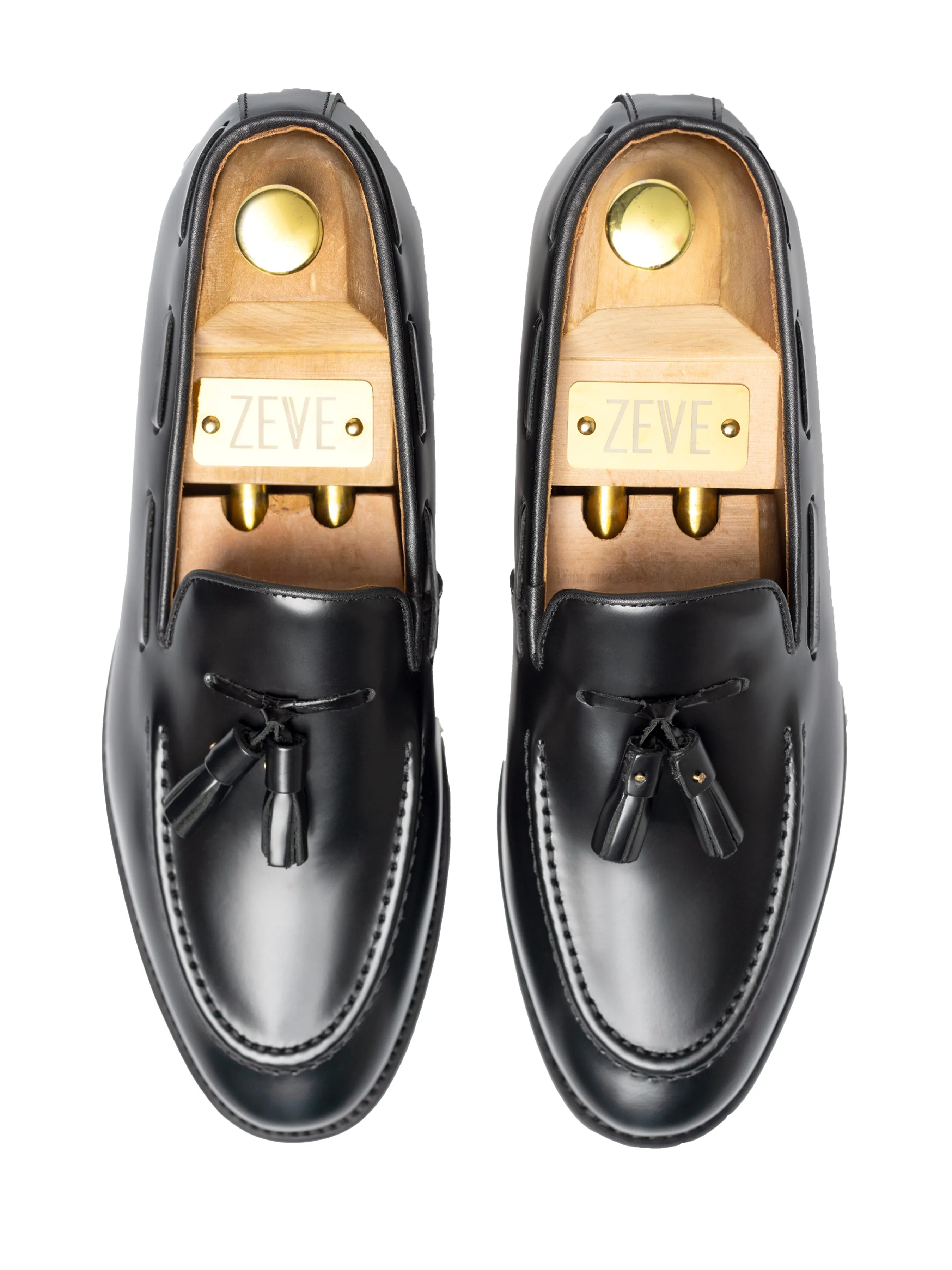Mocassin à gland - Cuir verni noir