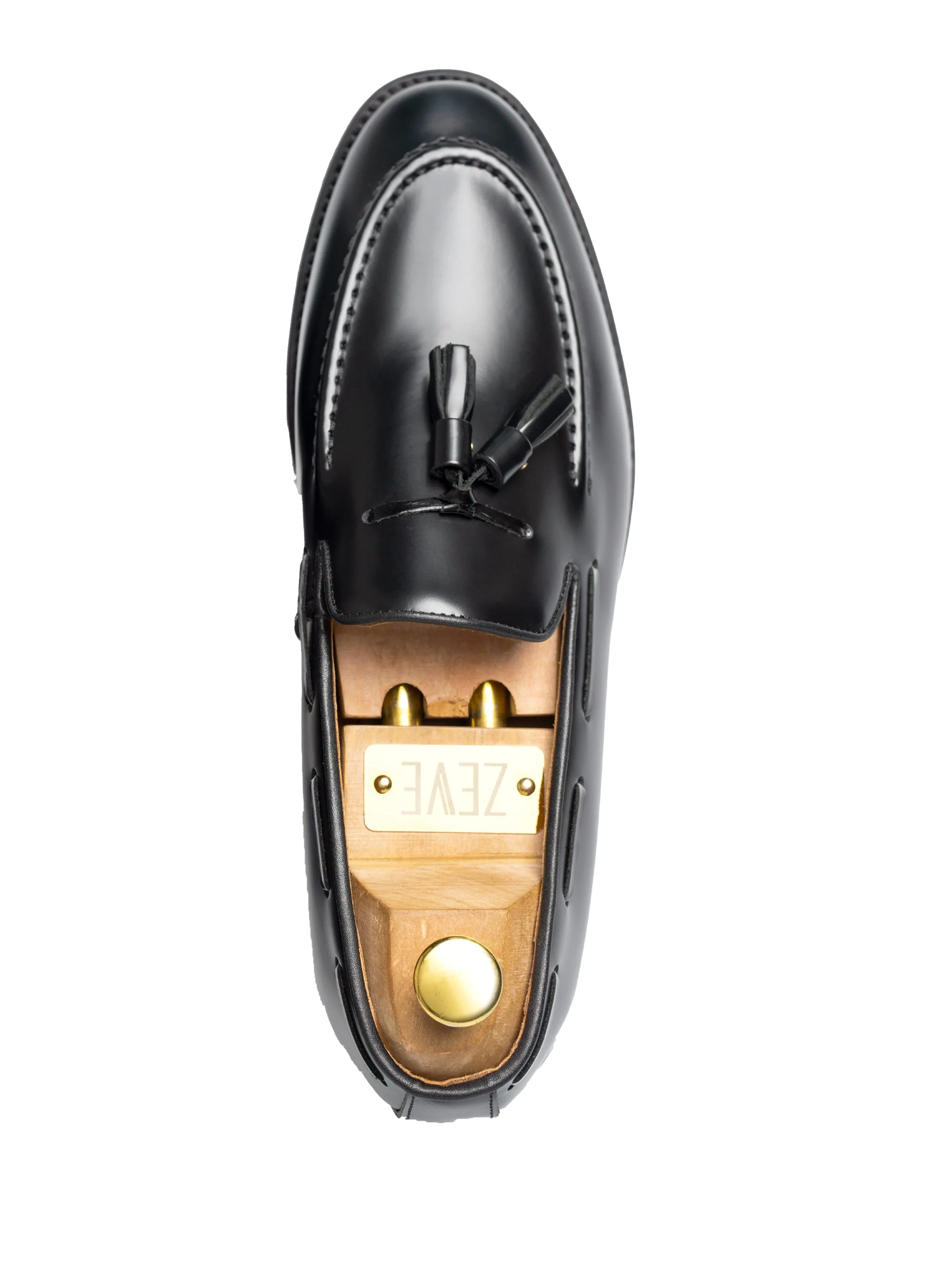 Mocassin à gland - Cuir verni noir