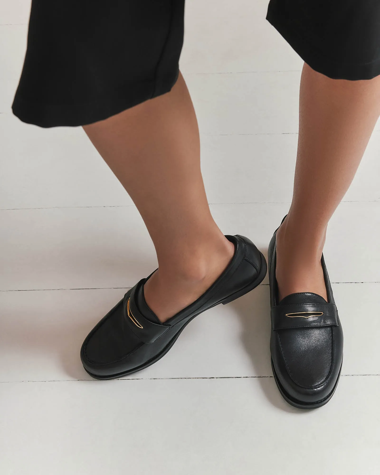 LOAFERS TAVI EN CUIR NOIR
