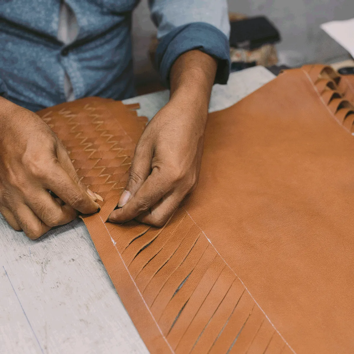Le Shopper en Cuir Mohinders