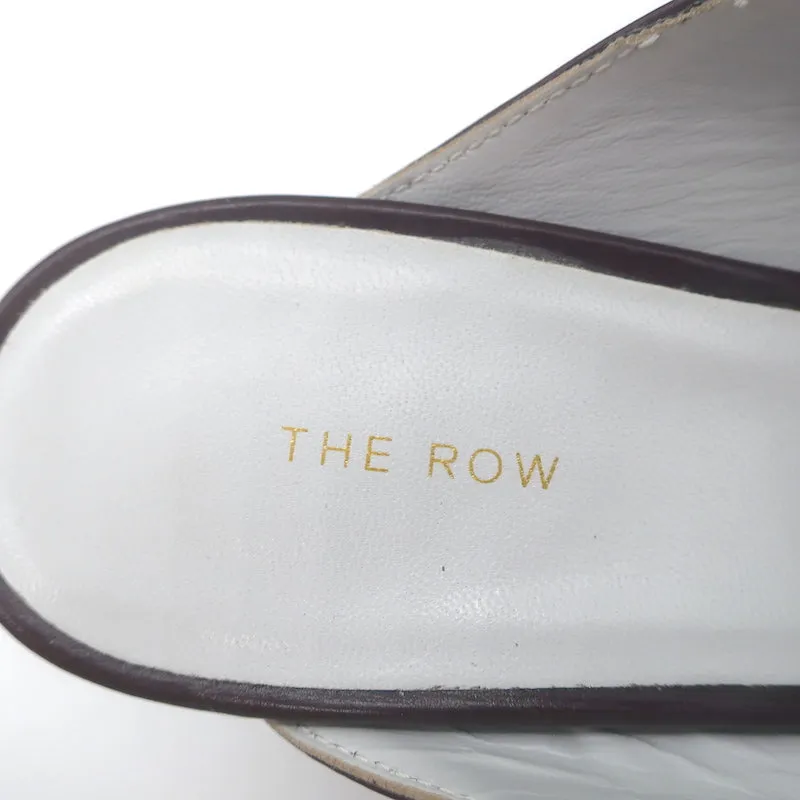 Les Mules Bourgeoisie The Row en Cuir Bordeau Pointure 37.5 à Bout Pointu et Talons