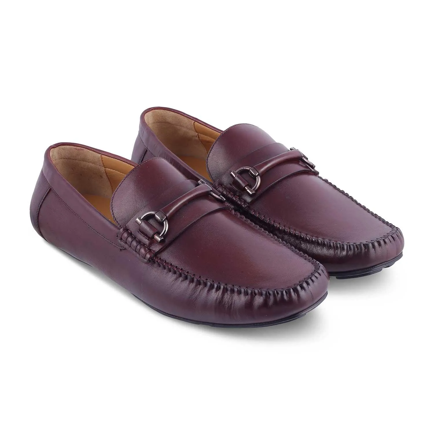 Les mocassins de conduite en cuir pour hommes Salvo Wine Tresmode