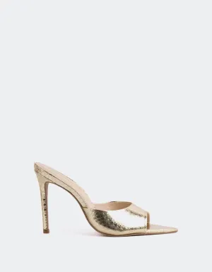 Thelma Gold Snake Cuir