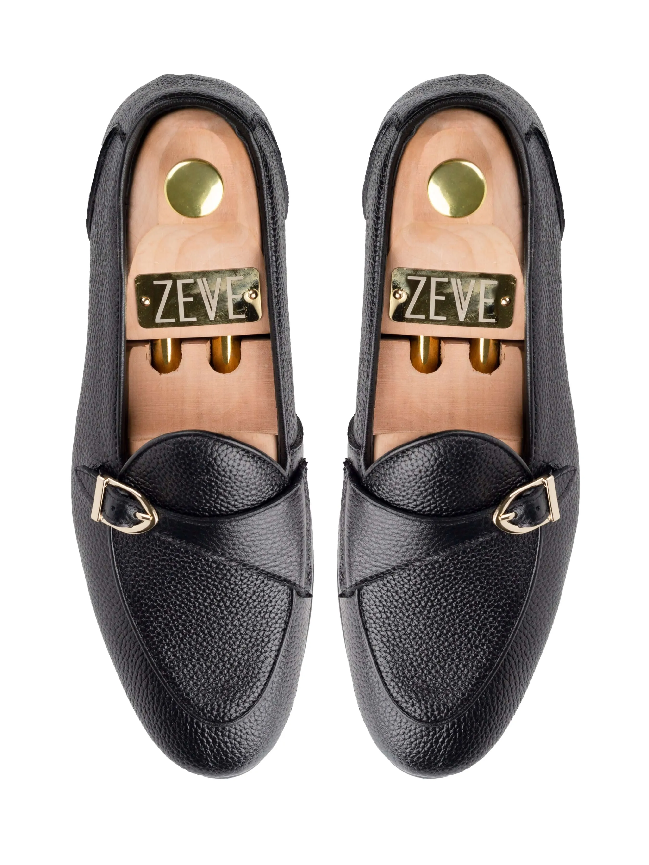Theo Belgian Loafer - Noir Galet à Lanière Unique