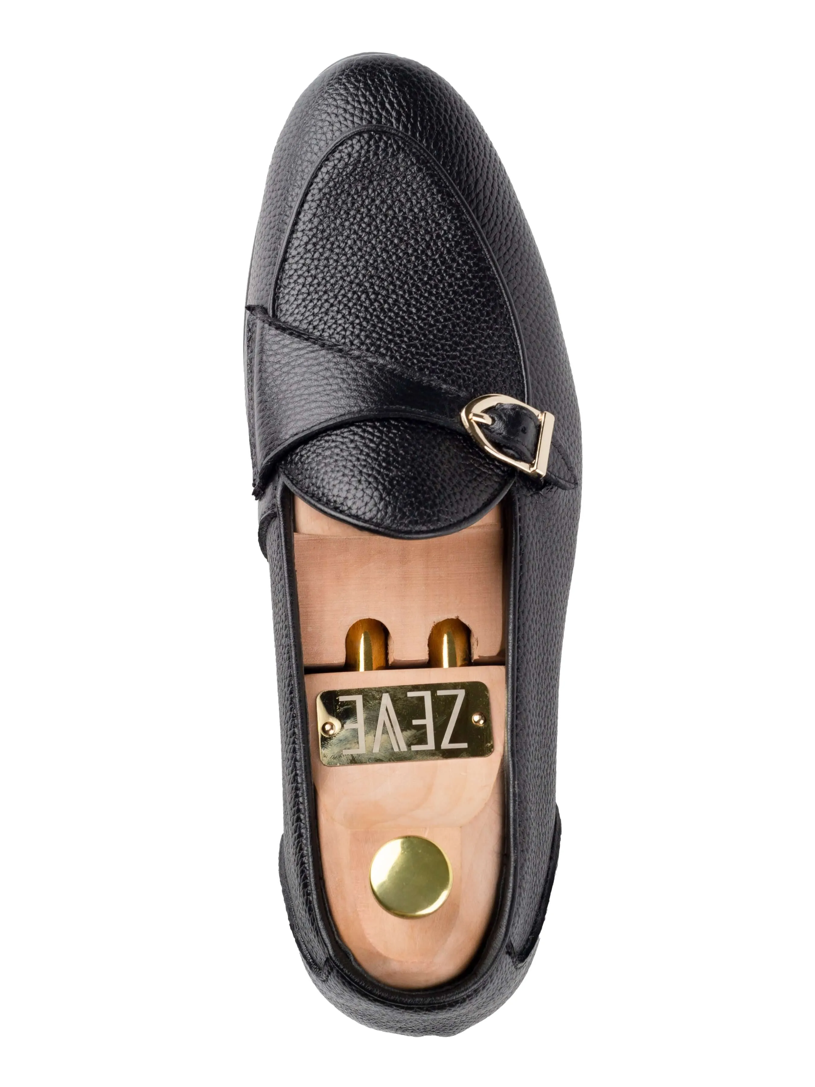 Theo Belgian Loafer - Noir Galet à Lanière Unique